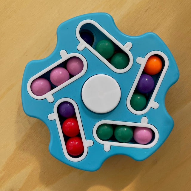New Spin Disc Fidget Puzzle Toy - Stress Relief & Focus Tool for Kids & Adults - Perfect for Anxiety Relief, Office, Classroom & Travel Use