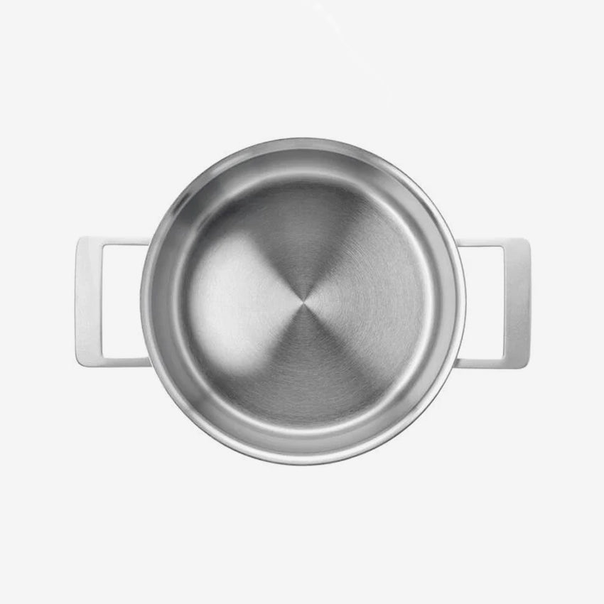 Demeyere 5.2L Stainless Steel Sauce Pot with Lid - Professional Grade Cookware for Home & Restaurant Use - Perfect for Sauces, Soups & Stews