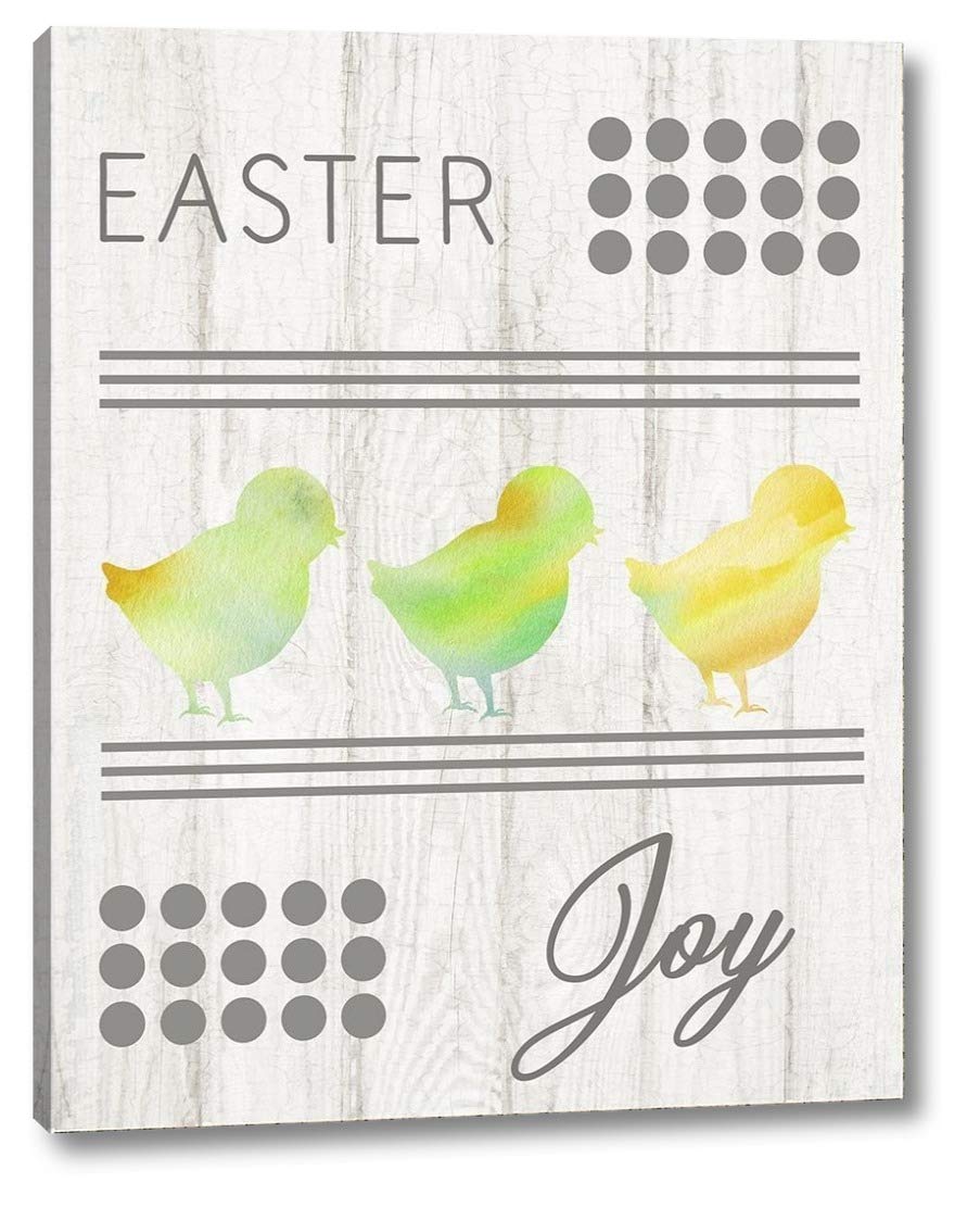 Easter Joy by Ramona Murdock - 19x24 Inch Canvas Wall Art Print - Gallery Wrapped Ready to Hang - Perfect for Living Room, Bedroom & Easter Decor