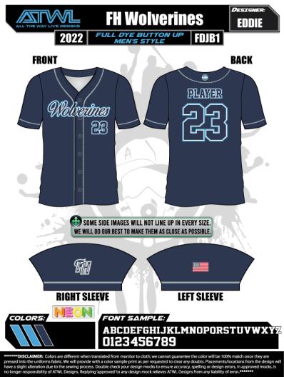 Wolverines Navy Full Button Game Jersey - Authentic College Football Jersey for Fans & Players - Perfect for Game Day, Tailgating & Sports Events