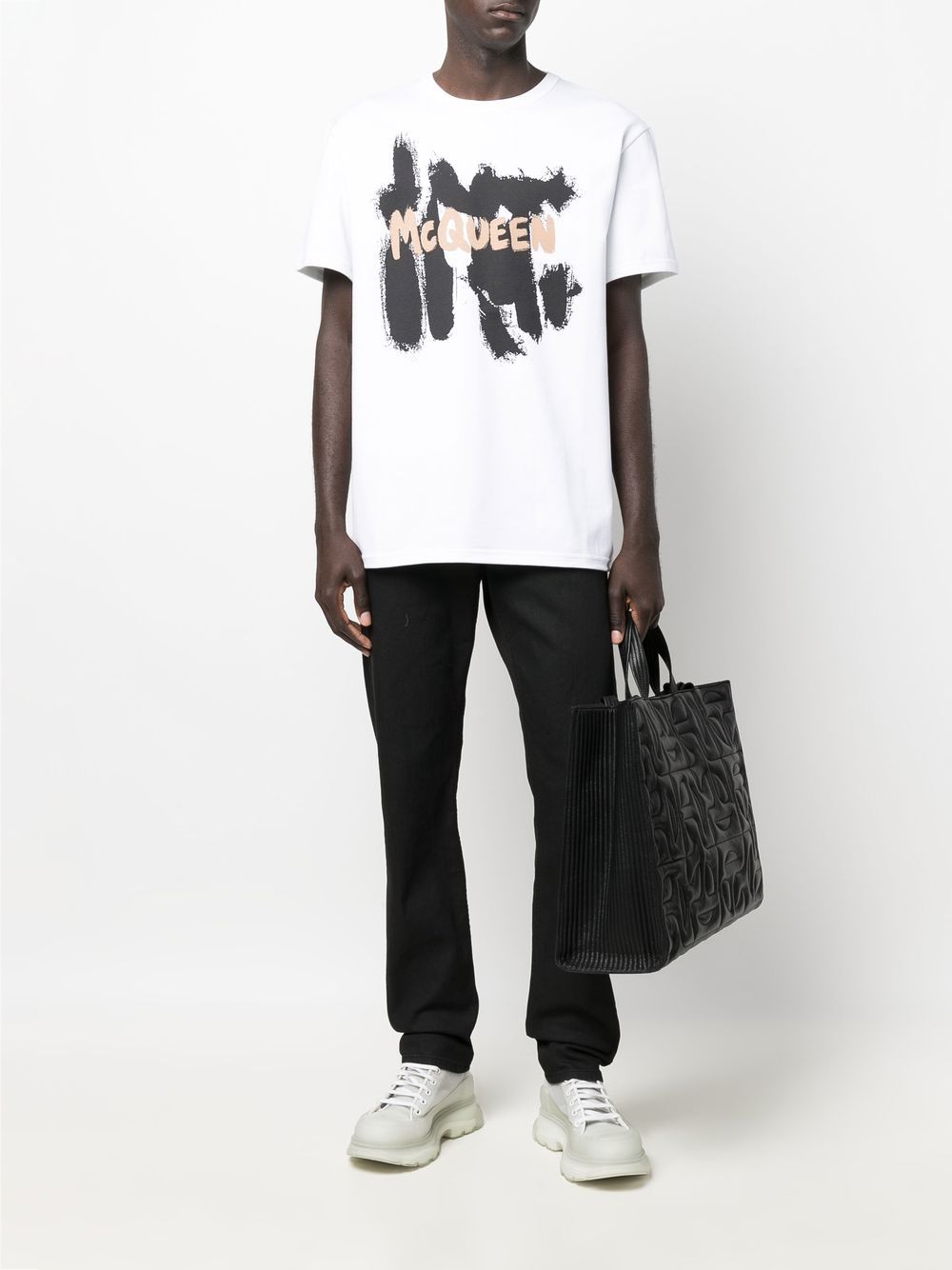 Alexander McQueen Men's White T-Shirts & Polo Shirts - Premium Cotton Casual & Business Wear for Men