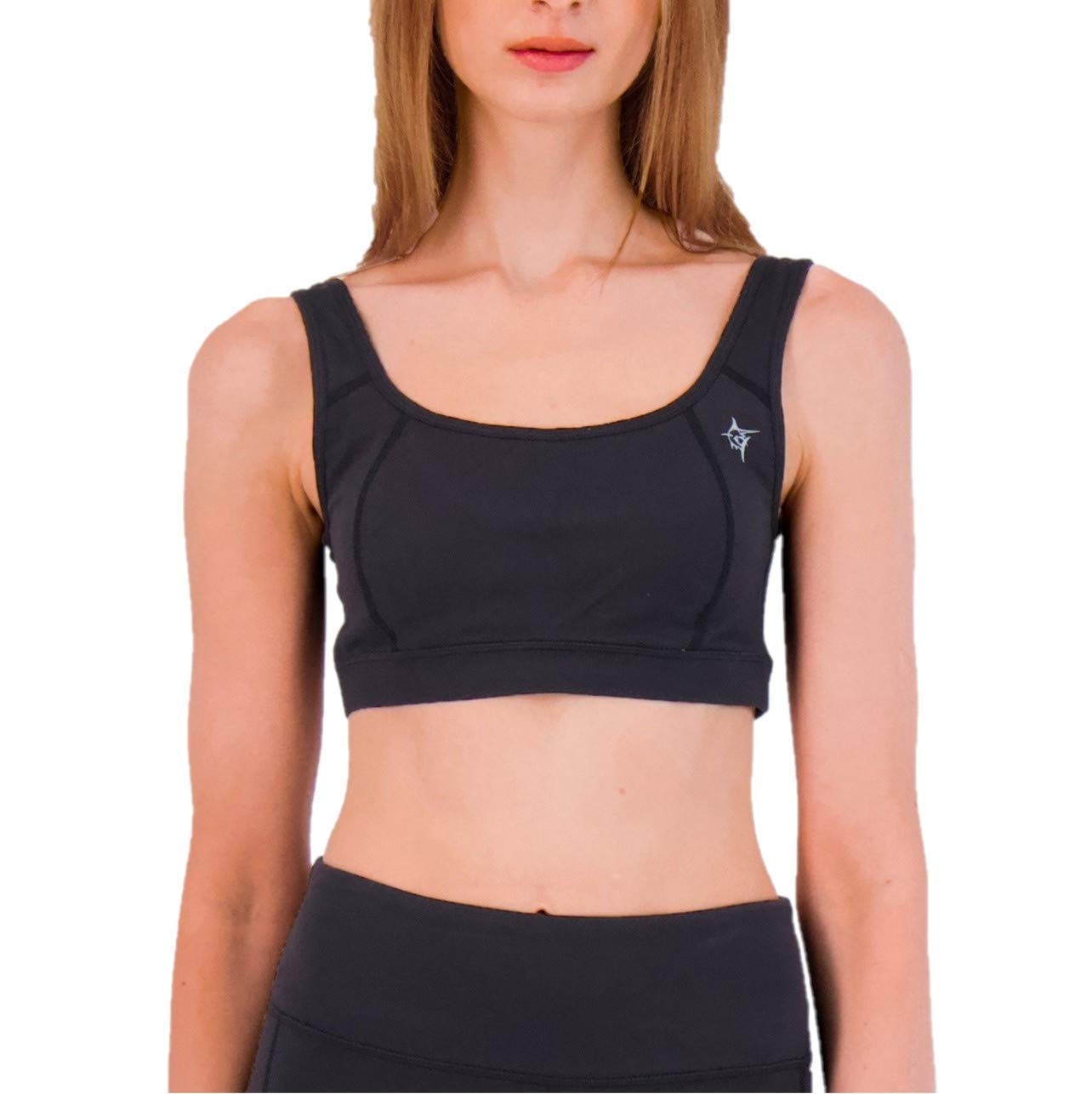 High Support White Water Sports Bra for Women - Comfortable & Quick-Dry Activewear for Swimming, Surfing & Yoga