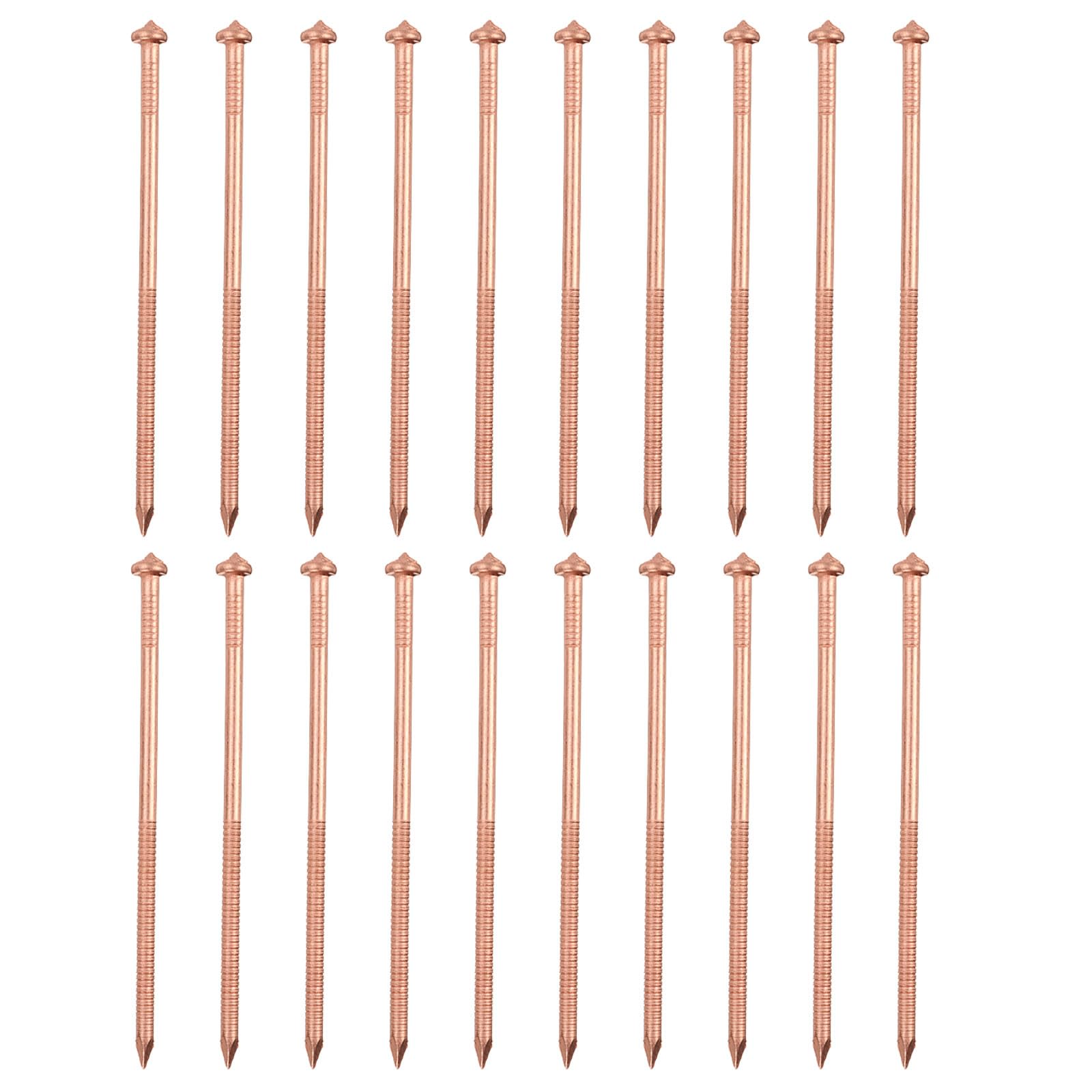 100pcs PATIKIL 80mm CD Weld Pins - Copper Insulation Stud Welder Pins with Self-Locking Washers for Boat Repair & Metal Fabrication | Durable Welding Nails for Marine, Automotive, and Construction Applications