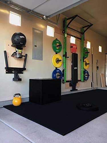Premium American Floor Mats - Ultimate Stand-Alone Gym Mats 10% Grey 3ft x 4ft (1/2