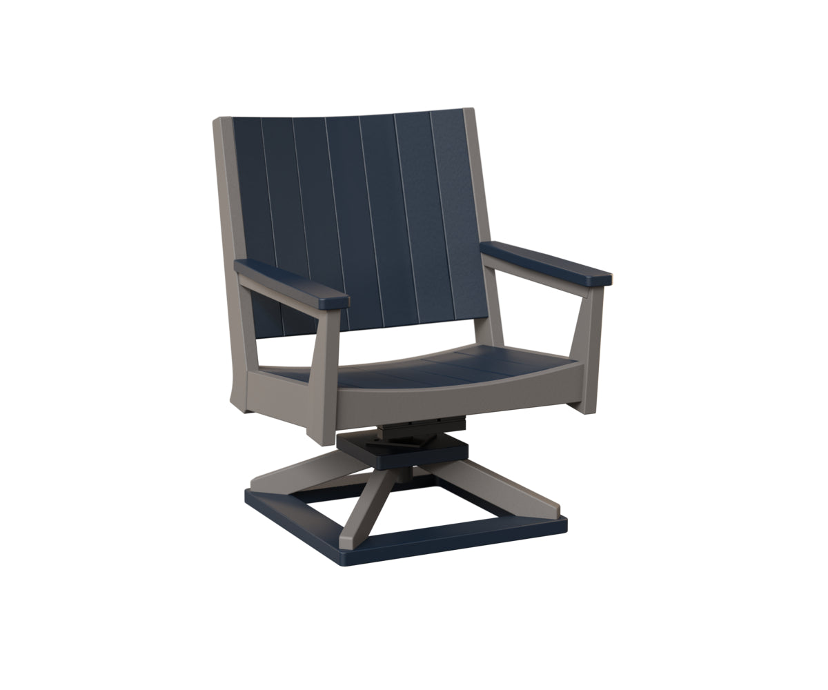 Berlin Gardens Mayhew Chat Swivel Rocker - Outdoor Patio Conversation Chair with Comfortable Cushions for Porch, Deck, or Garden Relaxation