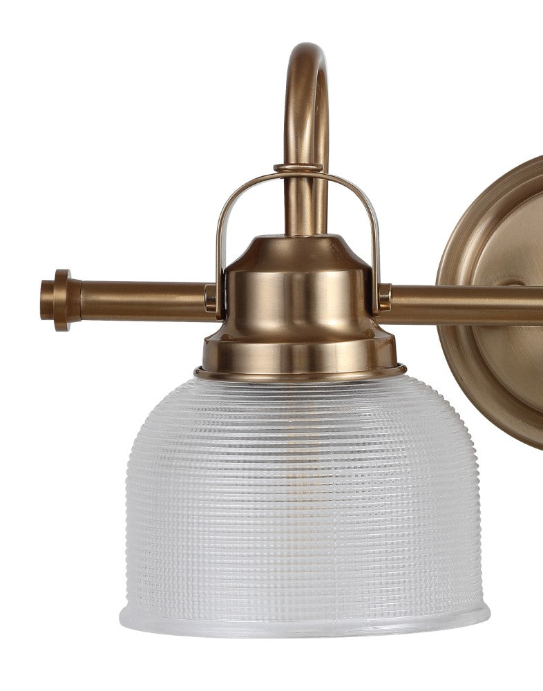 Virginia Metal/Glass LED Vanity Light - Modern Bathroom Lighting Fixture for Makeup Mirror & Dressing Area - Perfect for Bedroom, Bathroom, and Powder Room Decor