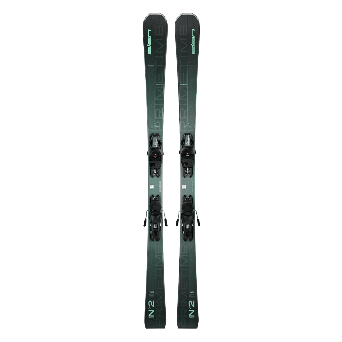 Elan PRIMETIME No.2 W PS Ski with EL 9.0 DB586018 Binding 2025 - Perfect for All-Mountain Skiing and Freeride Adventures