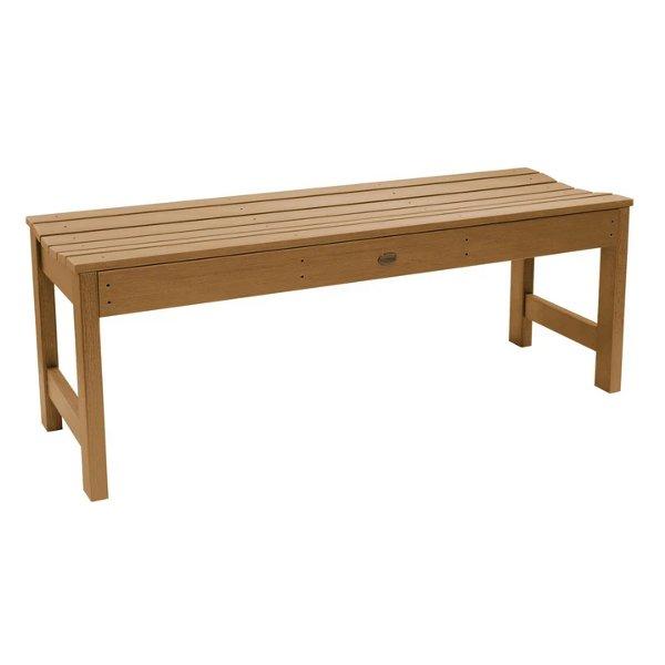 Lehigh Backless Synthetic Wood Picnic Bench - Durable Outdoor Dining Table for Patio, Garden & Park - Perfect for BBQs, Camping & Family Gatherings