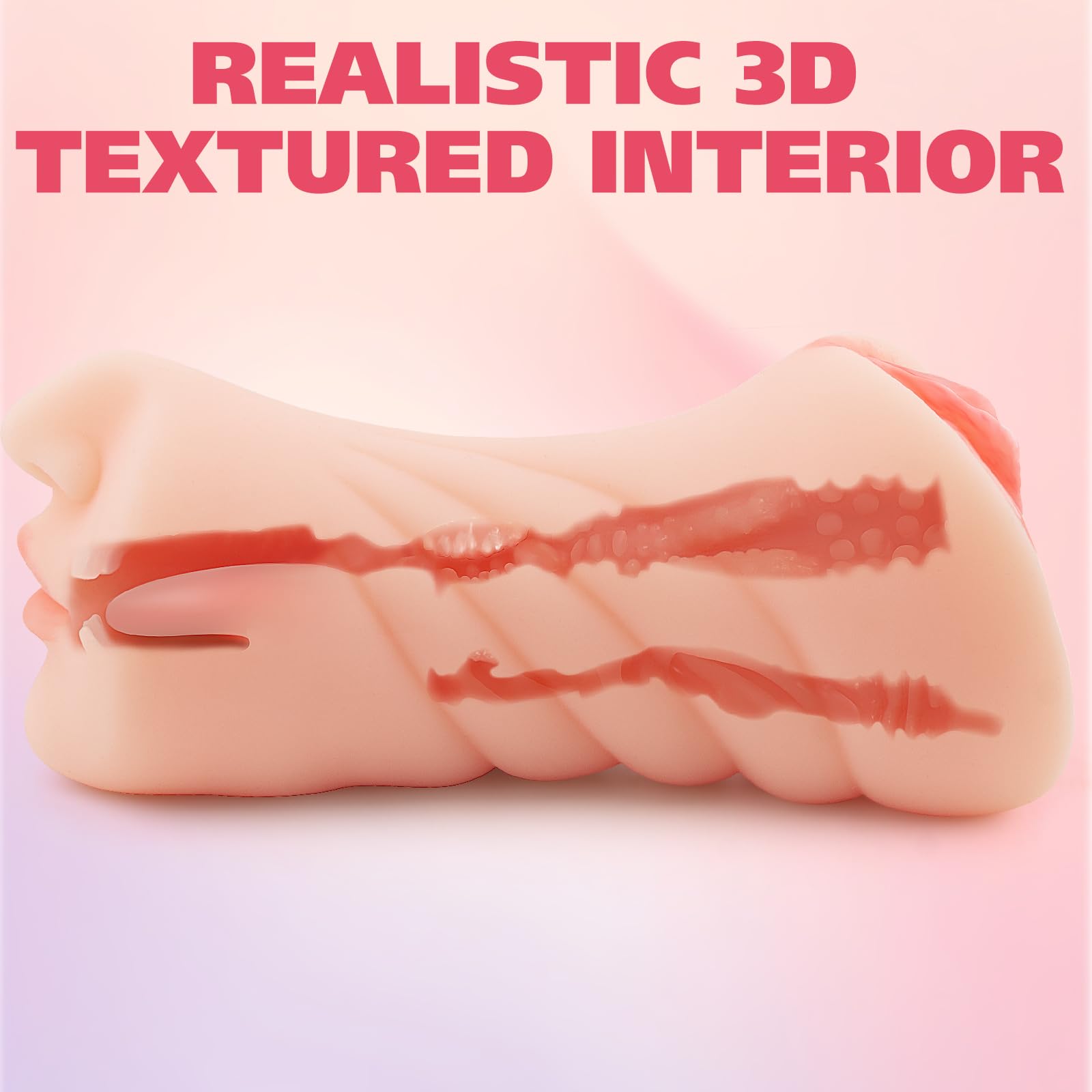 3 in 1 Male Masturbator - Realistic Sex Doll with 3D Textured Interior, Strong Suction Vagina Oral Anal Stroker - Pocket Pussy & Blowjob Pleasure Adult Toy for Men - Perfect for Solo Play, Couples Fun & Discreet Pleasure