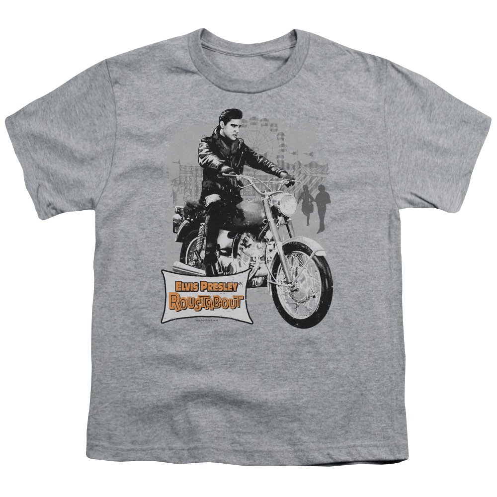Elvis Presley Roustabout Vintage Poster Unisex Youth T-Shirt for Boys & Girls - Retro Music Tee for Concerts, School & Casual Wear