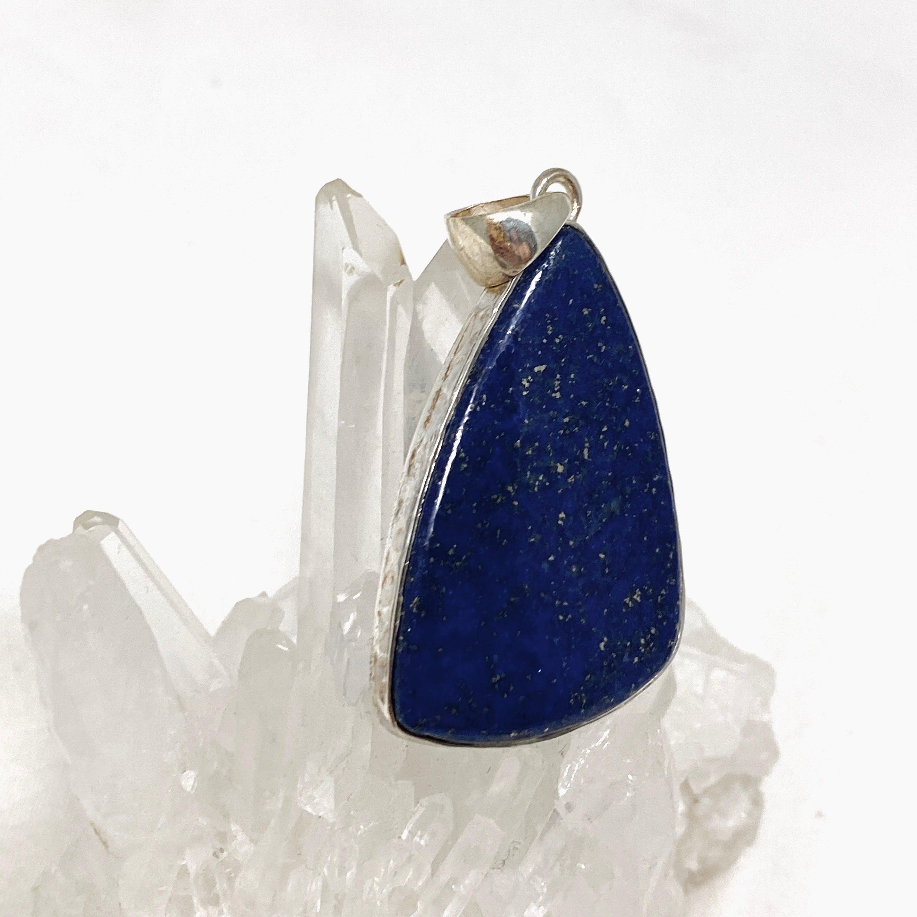 Natural Lapis Lazuli Freeform Pendant Necklace KPGJ3822 - Handmade Gemstone Jewelry for Women, Spiritual Healing & Boho Fashion Accessory
