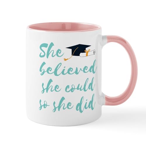 White/Pink Inside - Graduation Gift Mugs