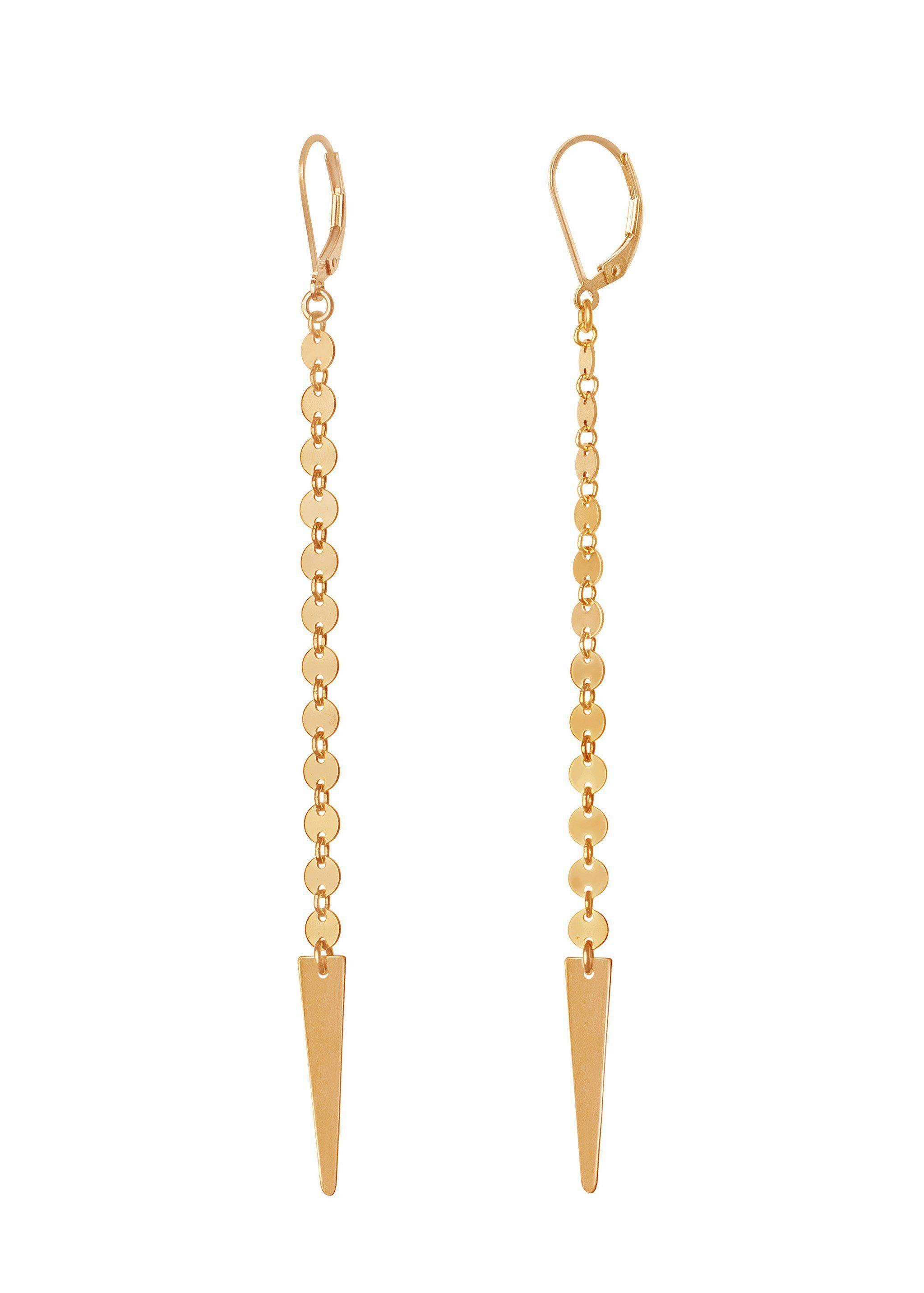 Disco Arrow Earrings for Women - Trendy 70s Vintage Dangle Earrings for Parties, Concerts & Festivals