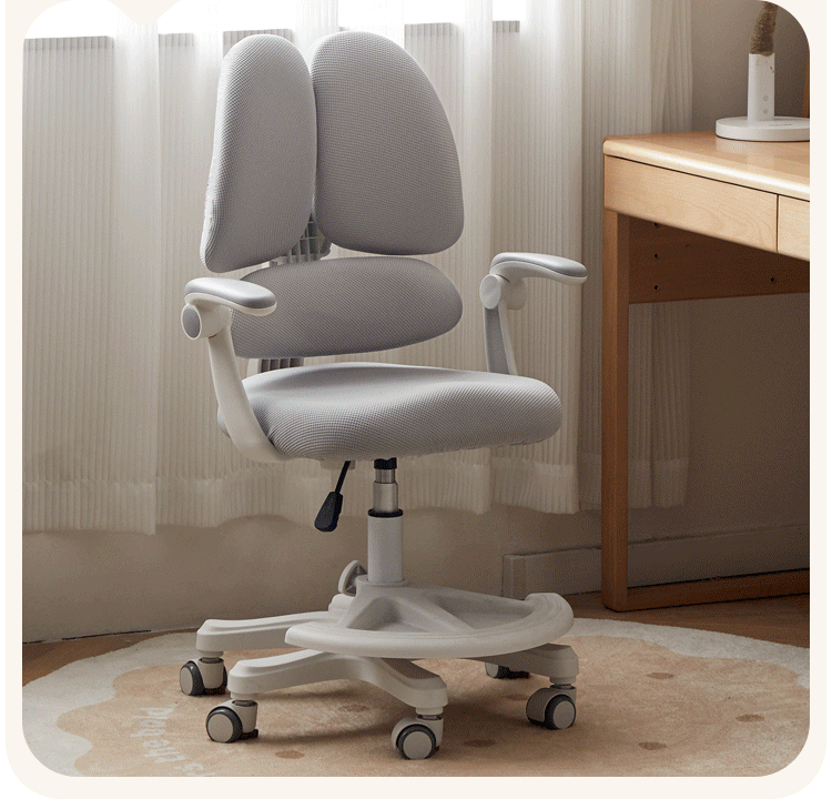 Adjustable Kids Study Chair with 3-Position Back Support for Posture Correction - Perfect for Homework, Reading & Online Learning at Home