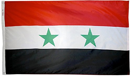 5' x 8' Syria Nylon Flag - Durable Outdoor & Indoor World Flags for Decoration, Events, and National Pride