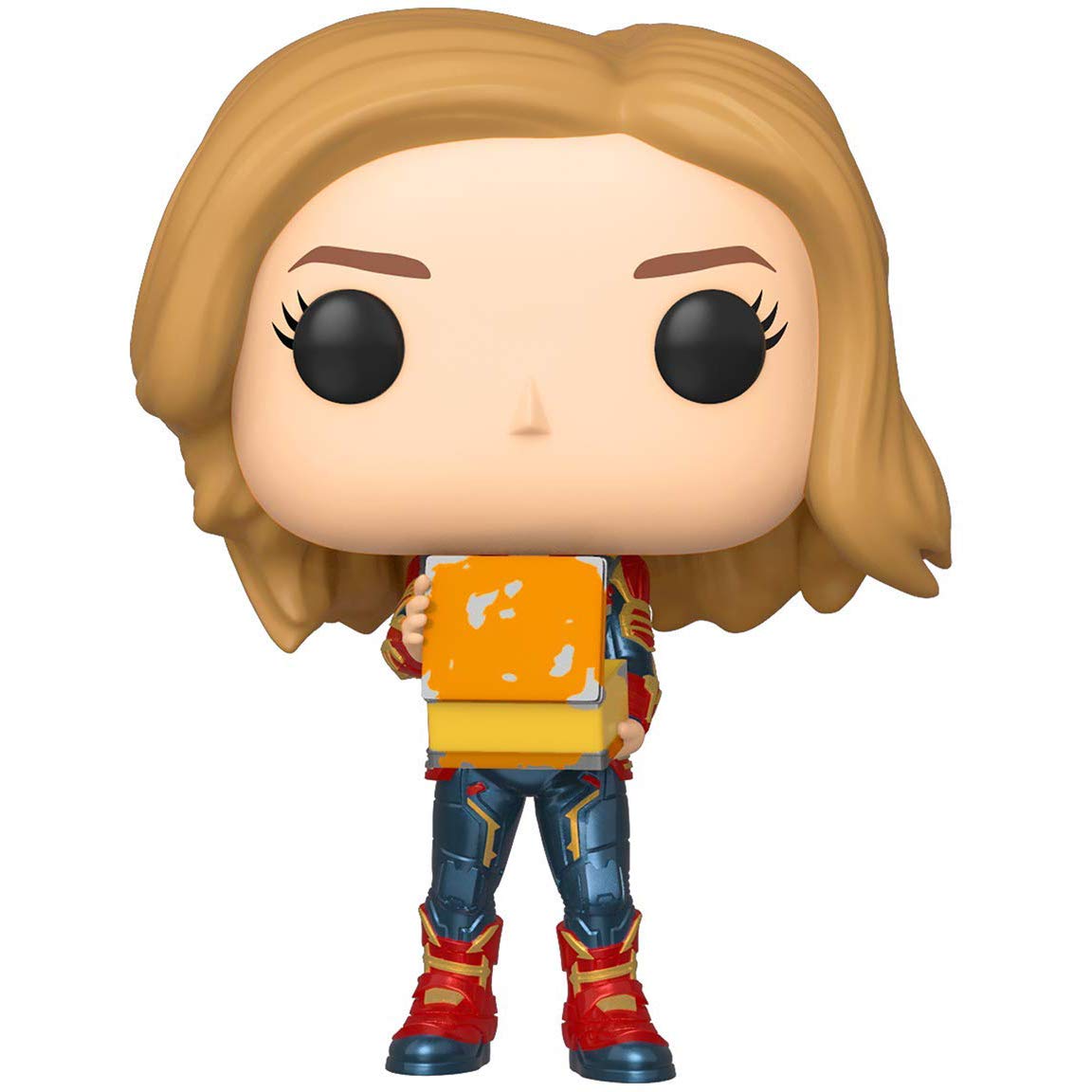 **Glow-in-the-Dark Captain Marvel Funko POP! Vinyl Figure with Protective Case – Marvel Collectible Bundle (#444) – Perfect for Display, Gifts & Comic Conventions**