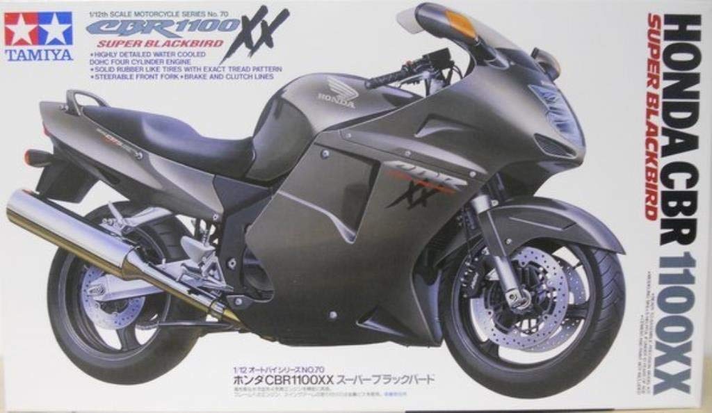 Tamiya 1/12 Scale Honda CBR-1100XX Super Blackbird Motorcycle Model Kit - Perfect for Collectors, Display, and RC Enthusiasts