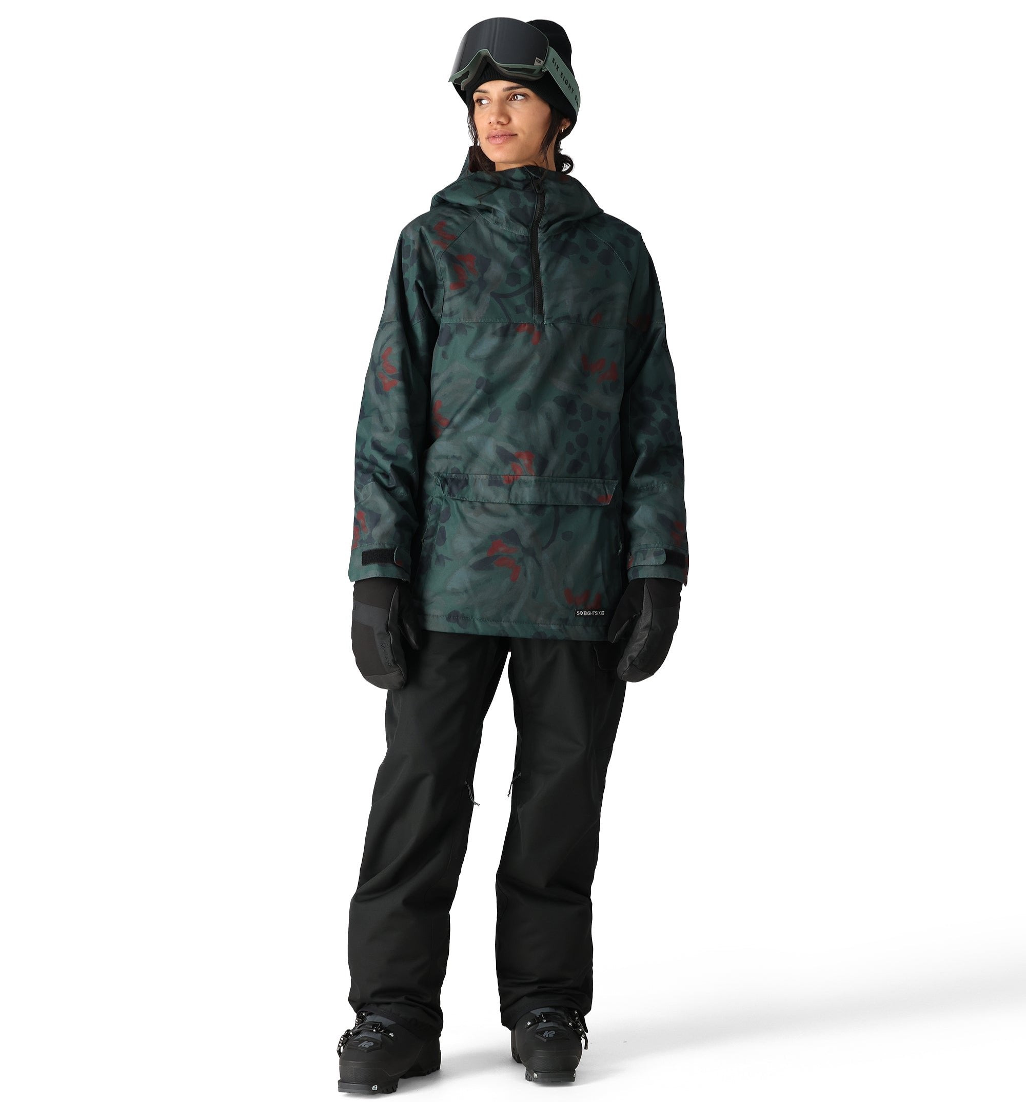 686 Women's Upton Insulated Anorak Jacket - Waterproof Winter Coat with Hood, Warm Puffer Jacket for Skiing, Snowboarding & Outdoor Activities 2025