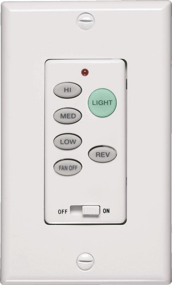 Quorum White Fan Wall Mount Control - Model 7-1301-0 - Dimmable Fan Speed Controller for Home & Office
