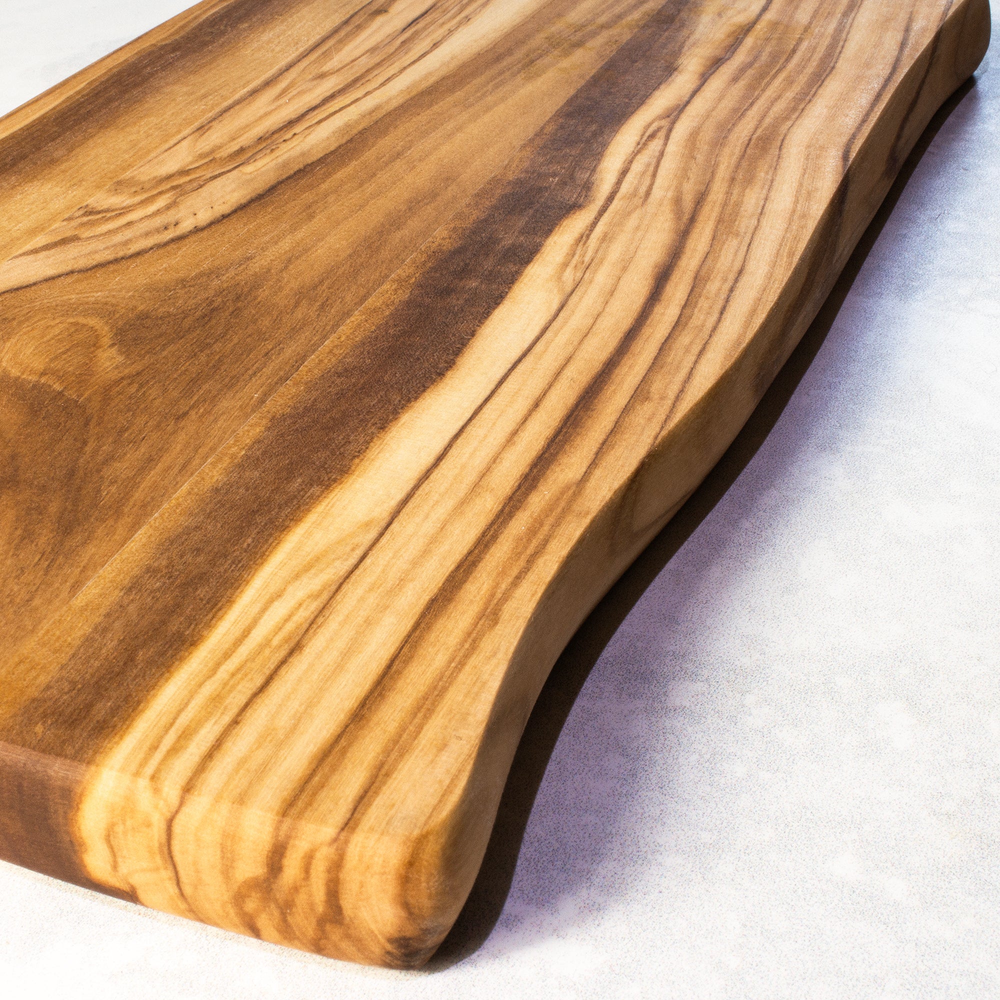 Premium Olive Wood Cutting Board & Serving Tray - Handcrafted Natural Wood Charcuterie Board for Cheese, Bread & Charcuterie - Perfect for Kitchen, Dining & Entertaining Gifts