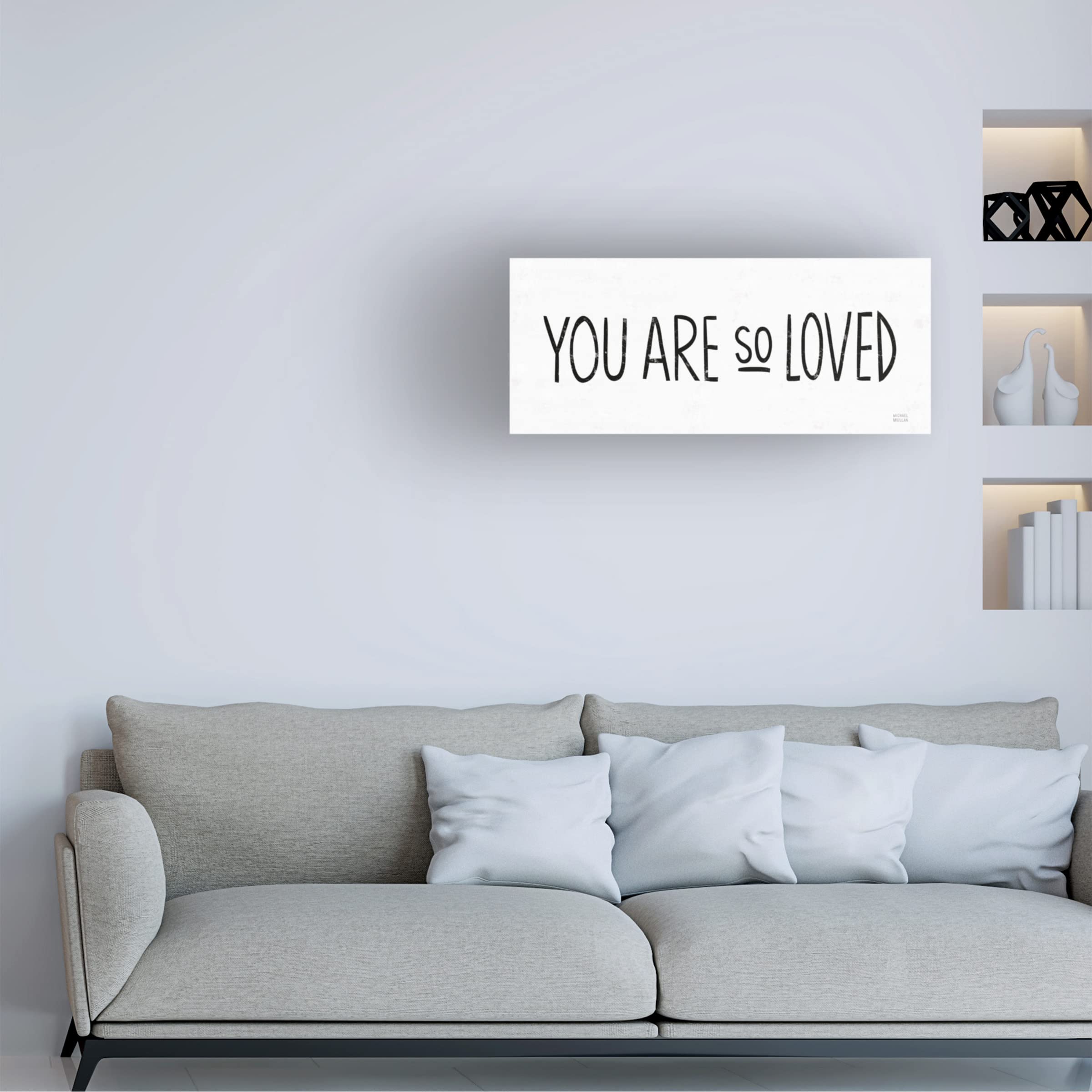 Michael Mullan 'You Are So Loved I' Canvas Wall Art Print - Premium Gallery Wrapped Framed Decor for Living Room, Bedroom & Office - Trademark Fine Art Collection