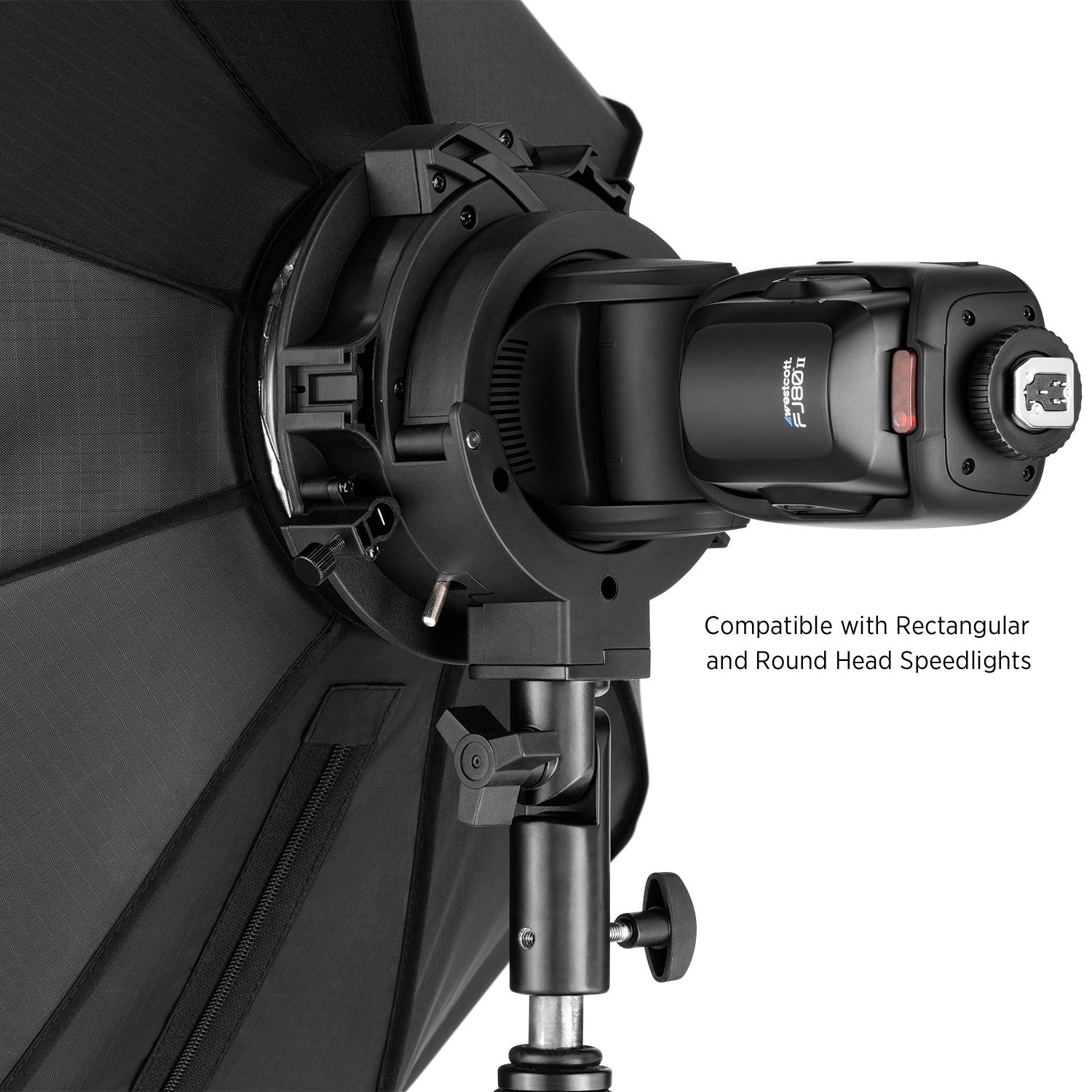 Quick Mount S Bracket 2 for Bowens Mount - Universal Flash Bracket for Studio Photography & Video Lighting Accessories