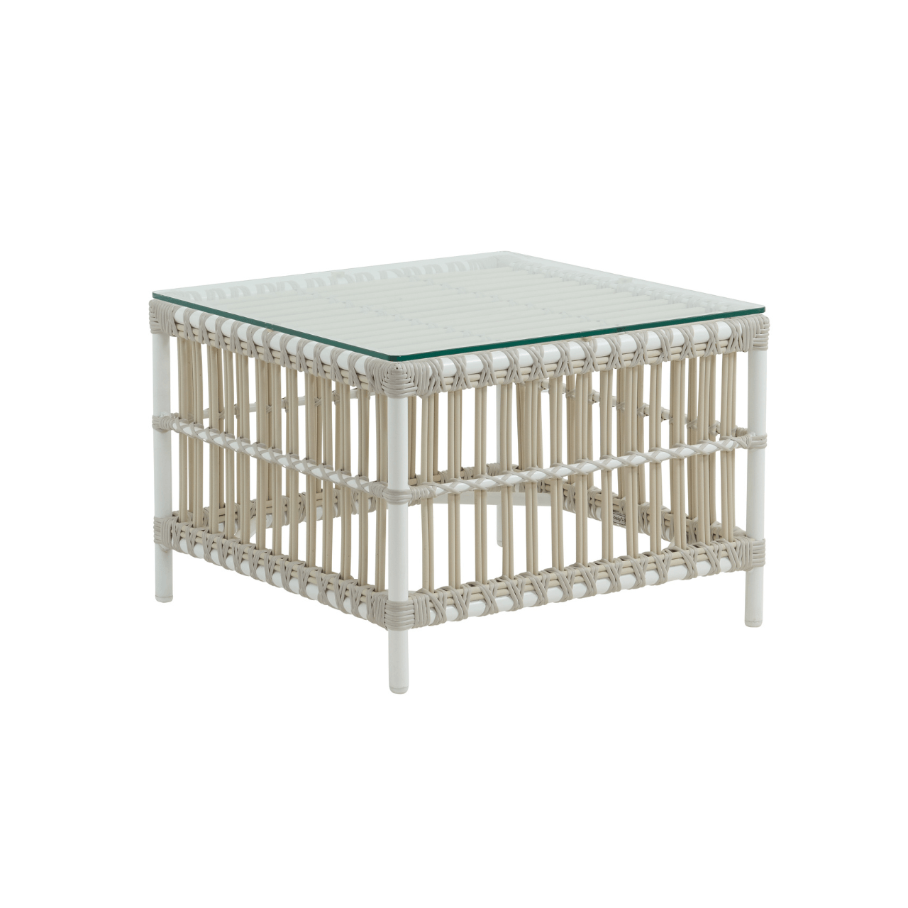 Caroline Outdoor Side Table - Durable Patio Coffee Table for Garden, Poolside & Balcony - Weather-Resistant Small End Table for Drinks & Decor