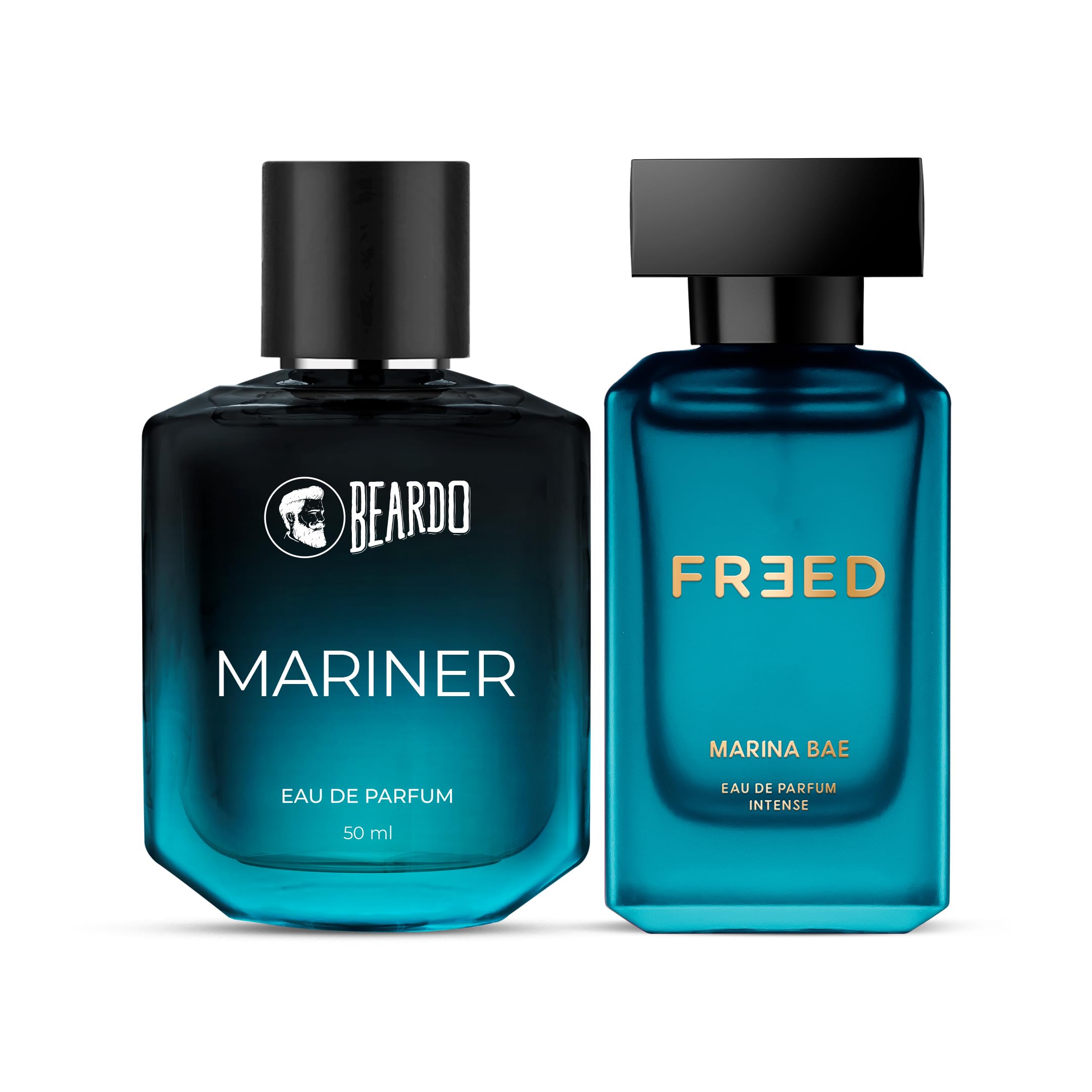 Beardo Mariner & Freed Marina Bae EDP Perfume Set for Men & Women - 2 Piece Fragrance Gift Set for Couples | Anniversary, Wedding, Christmas Gifts for Him & Her | Perfect for Date Nights, Romantic Occasions & Special Events