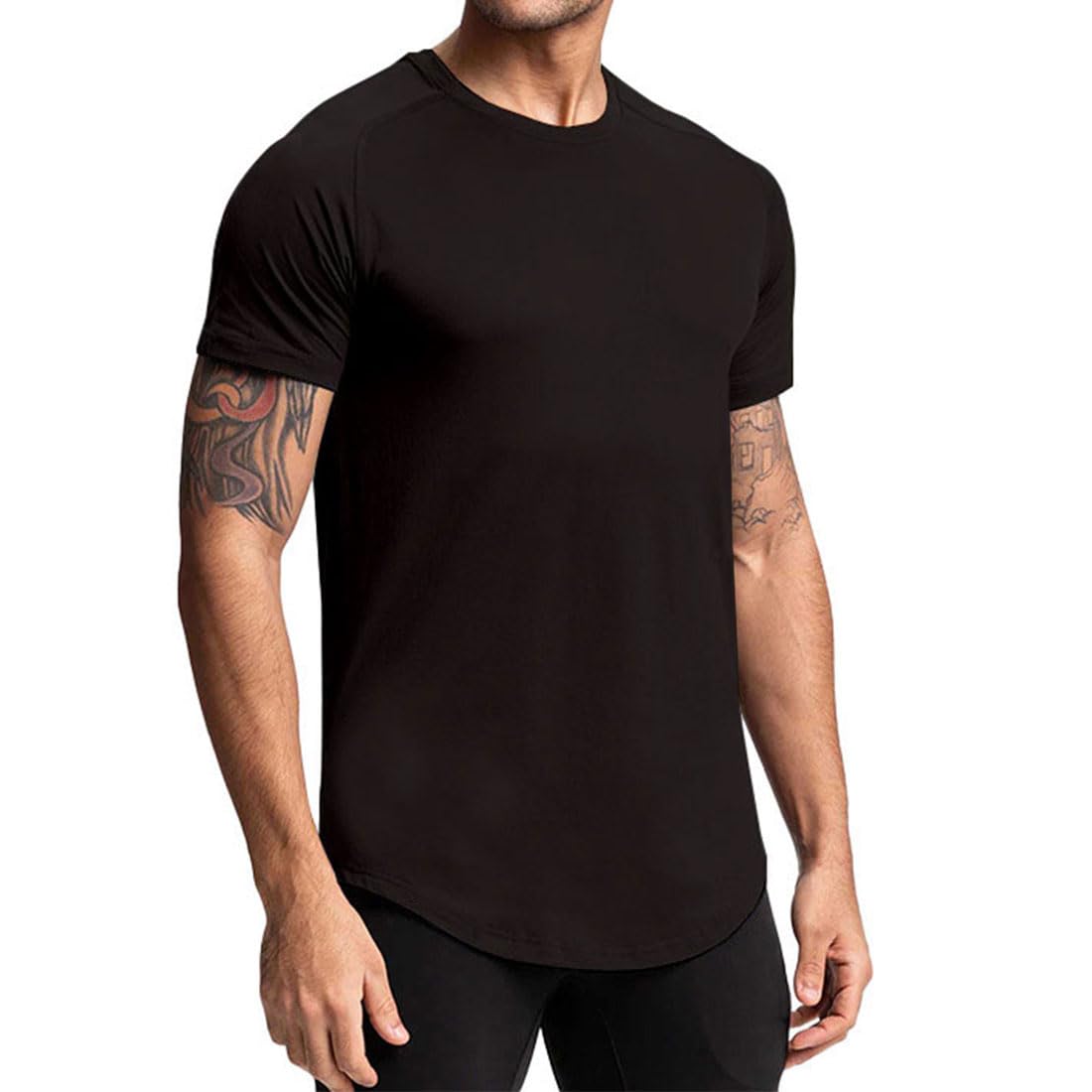 Men's Workout T-Shirts - Moisture Wicking Short Sleeve Gym Shirt for Running & Training - Breathable Athletic Crew Neck Tee for Men - Perfect for Gym, Jogging, and Outdoor Sports Activities