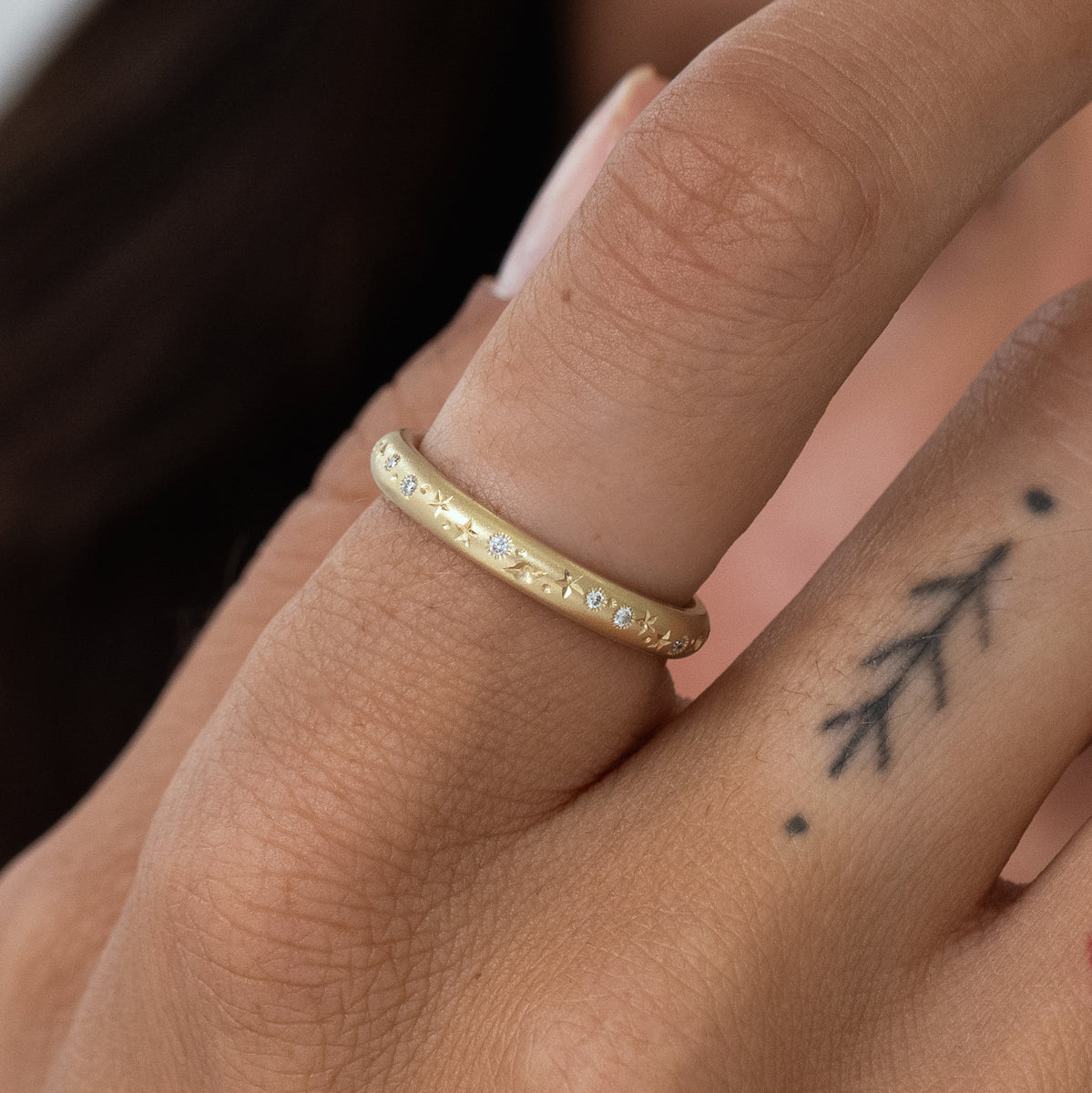 Celestial Charm Micro Band Bracelet - Dainty Adjustable Starry Sky Jewelry for Women - Perfect for Everyday Wear, Gifts & Special Occasions