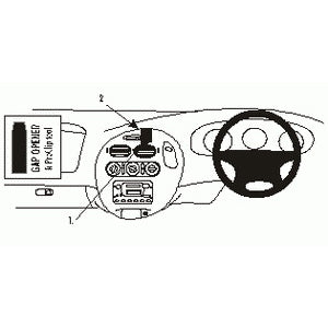 ClicOn No Holes Center Dash Mount for Ford Falcon AU (1998-2000) - Secure Phone Holder for Hands-Free Driving & GPS Navigation