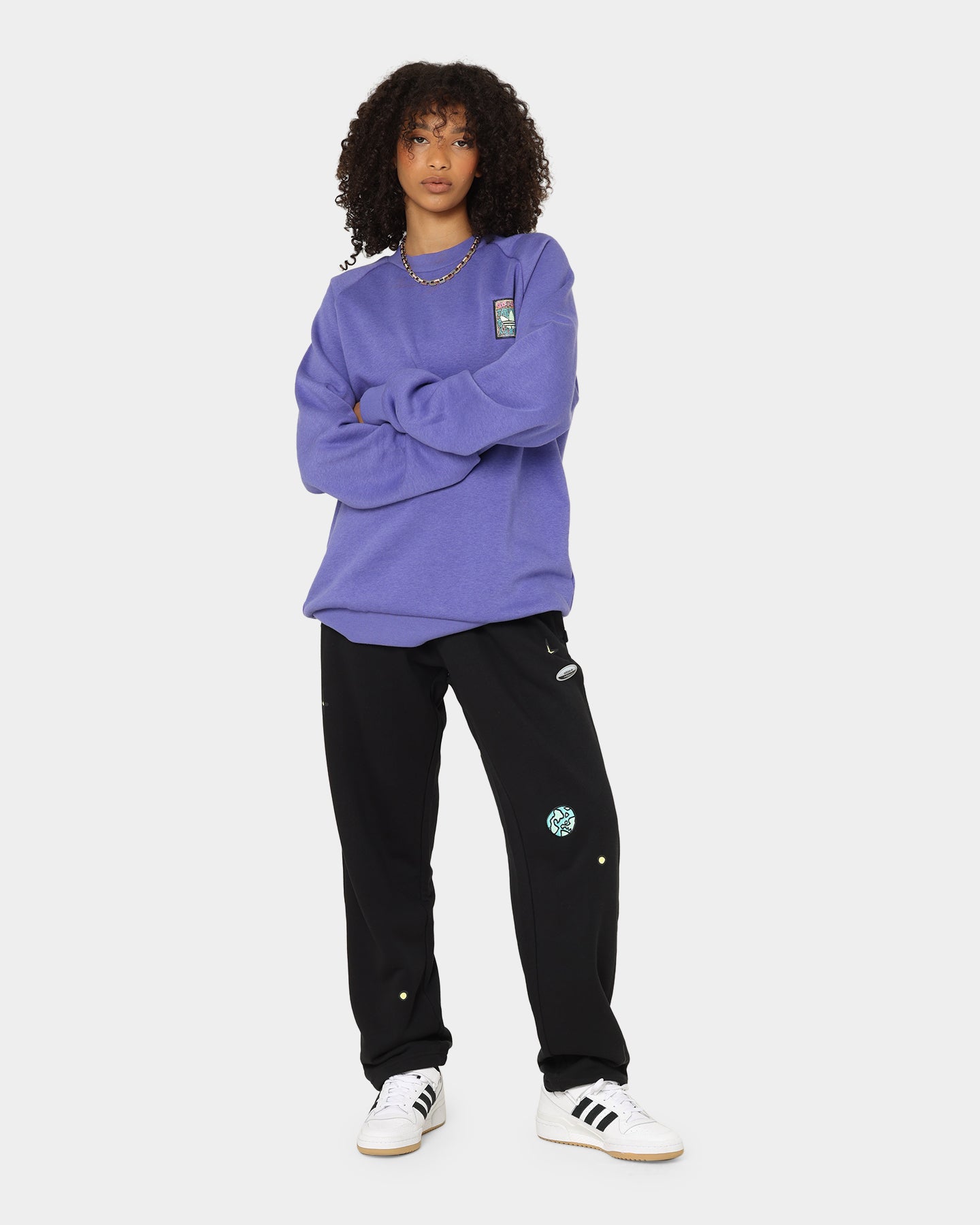 Adidas Originals Women's Purple Hoodie Sweatshirt | Casual Pullover Fleece Hoodie for Streetwear & Gym | Perfect for Everyday Wear & Outdoor Activities