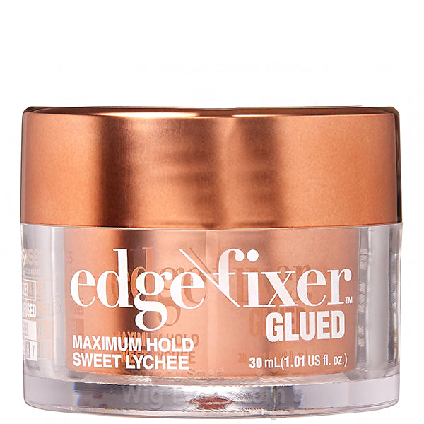 KISS GLUED EDGE FIXER MAX HOLD 30ML - Strong Hair Adhesive for Lace Wigs & Extensions - Perfect for Salon, Cosplay & Daily Use