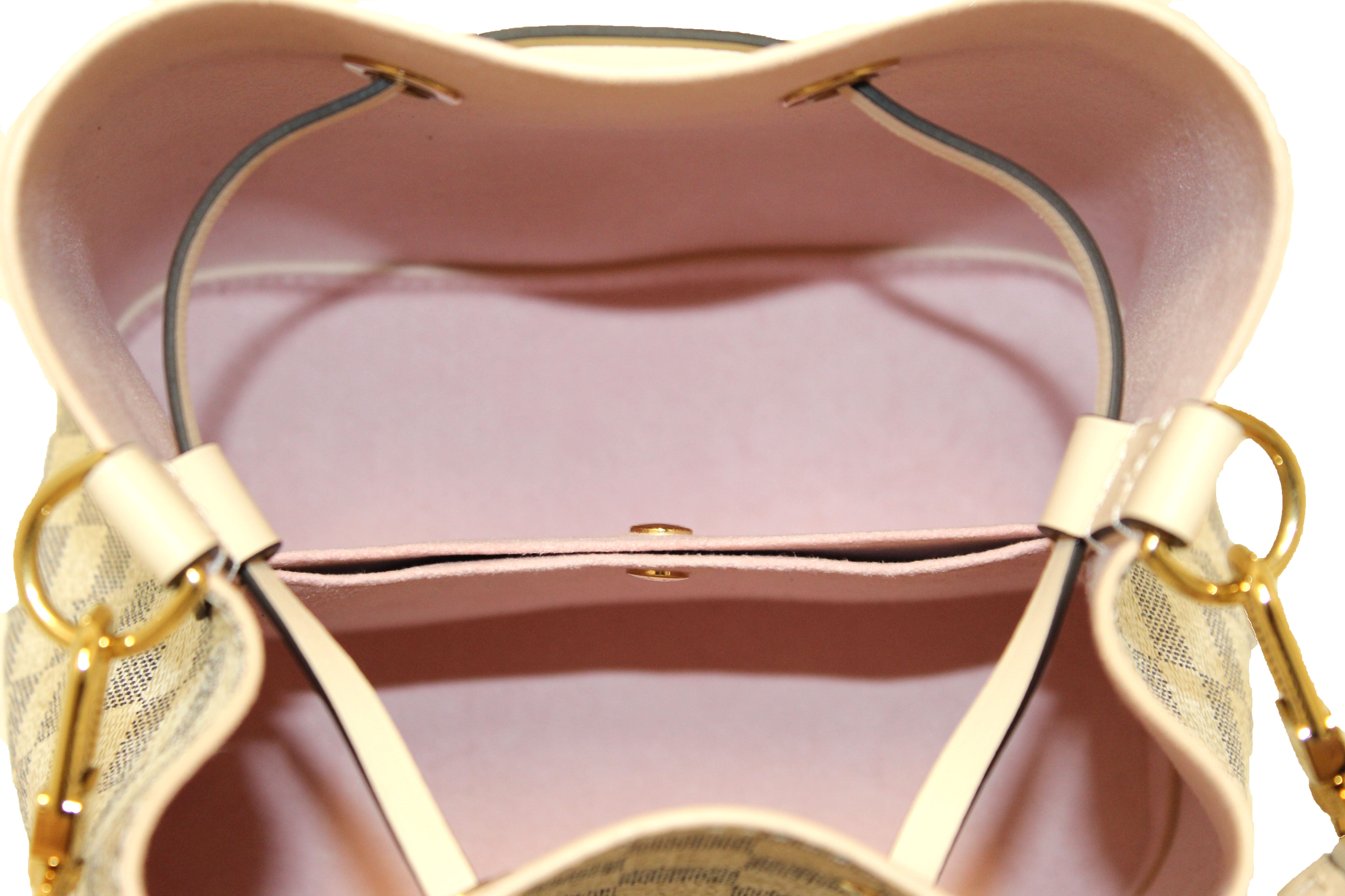 Authentic Louis Vuitton Damier Azur Canvas NeoNoe BB Crossbody Bag with Braided Handle - Luxury Designer Handbag for Women, Perfect for Work, Travel & Everyday Use
