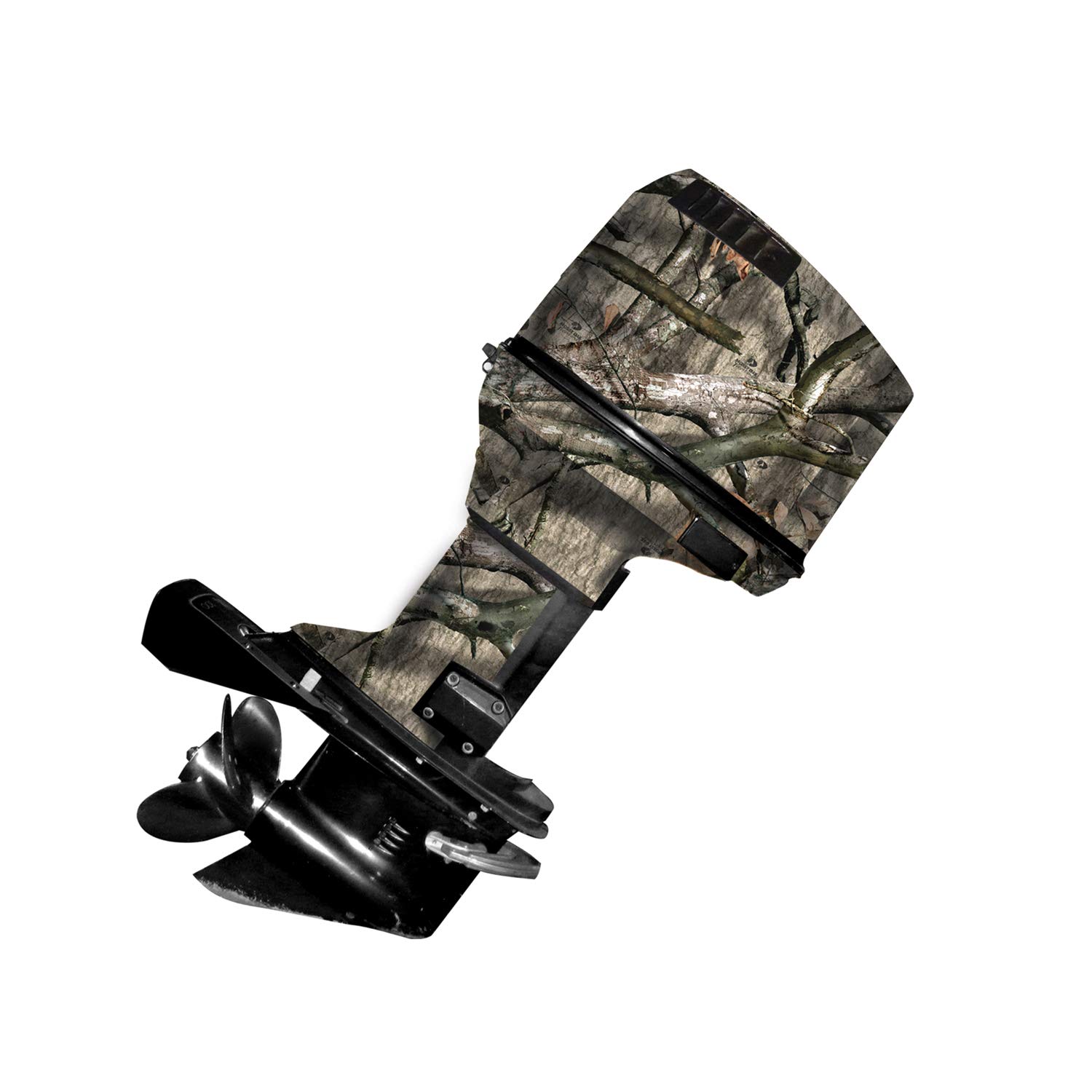 Mossy Oak Camouflage Vinyl Wrap Kit for Boat Motors Up to 90HP - Easy Install Matte Finish Treestand Camo Graphics - Perfect for Fishing, Hunting & Outdoor Watercraft Protection