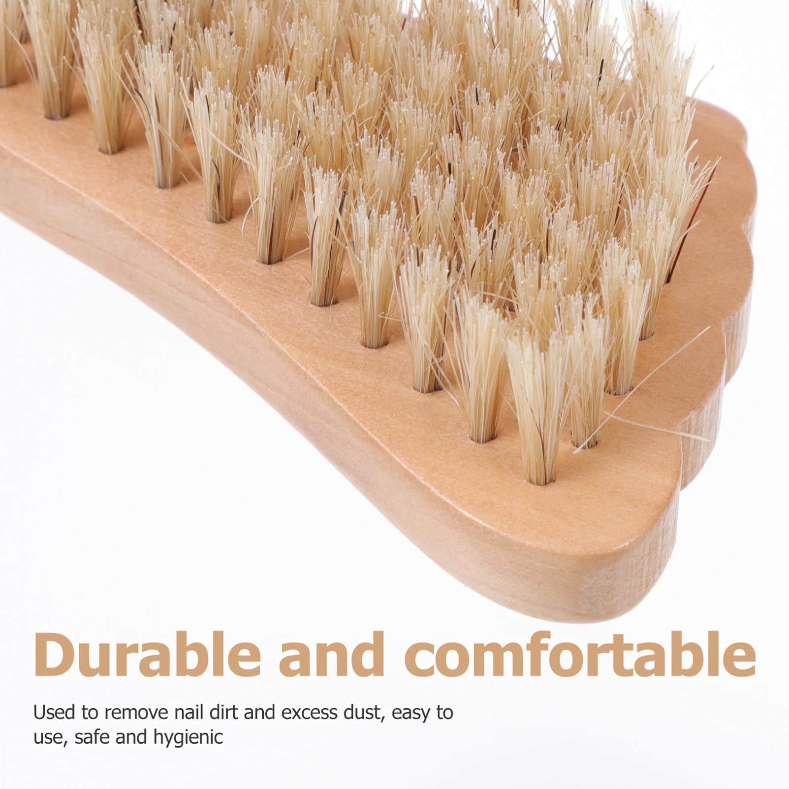 1pc Wooden Nail Dust Brush - Professional Nail Art Scrubber & Toenail Cleaning Kit with Soft Bristles - Perfect for Manicure, Pedicure & Nail Salon Use