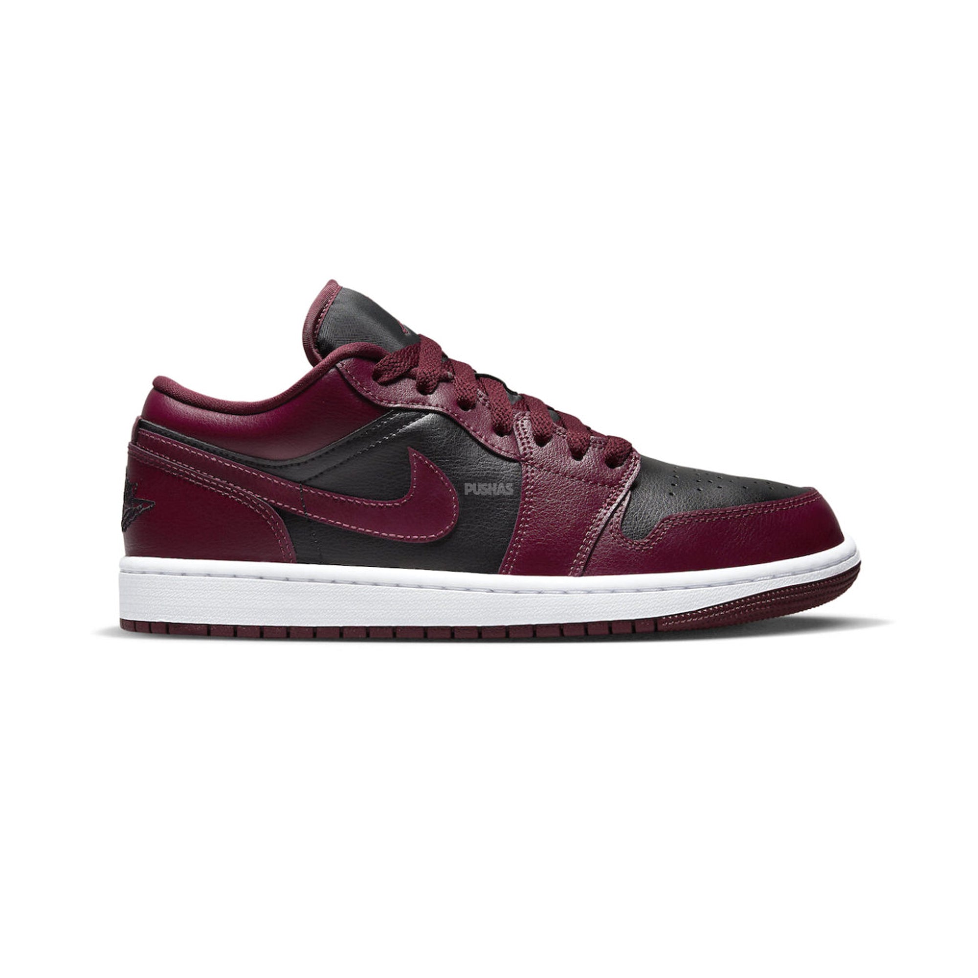 Air Jordan 1 Low 'Black Dark Beetroot' Women's Sneakers (2020) - Stylish Basketball Shoes for Women, Casual Wear & Street Fashion
