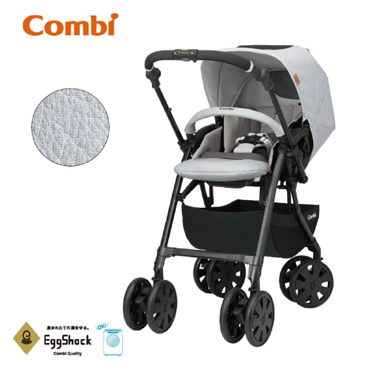 Combi CROSSGO 4CAS EG Lightweight Baby Stroller - Compact Foldable Travel System with Adjustable Canopy | Perfect for Newborns, Toddlers & Everyday Use in Parks, Shopping Malls & Air Travel
