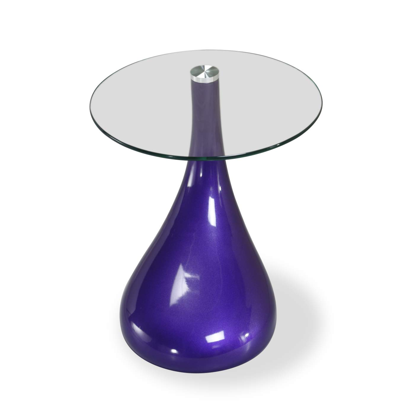 Ceets Lava Accent Table - Modern Purple Side Table for Living Room, Bedroom & Office Decor - Small End Table with Unique Design for Home Furnishing