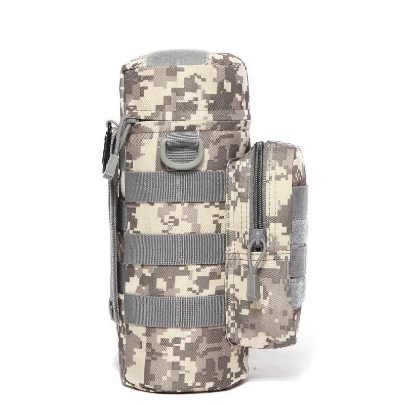 Tactical MOLLE Water Bottle Pouch with Adjustable Detachable Strap - Perfect for Hiking, Camping, and Outdoor Adventures