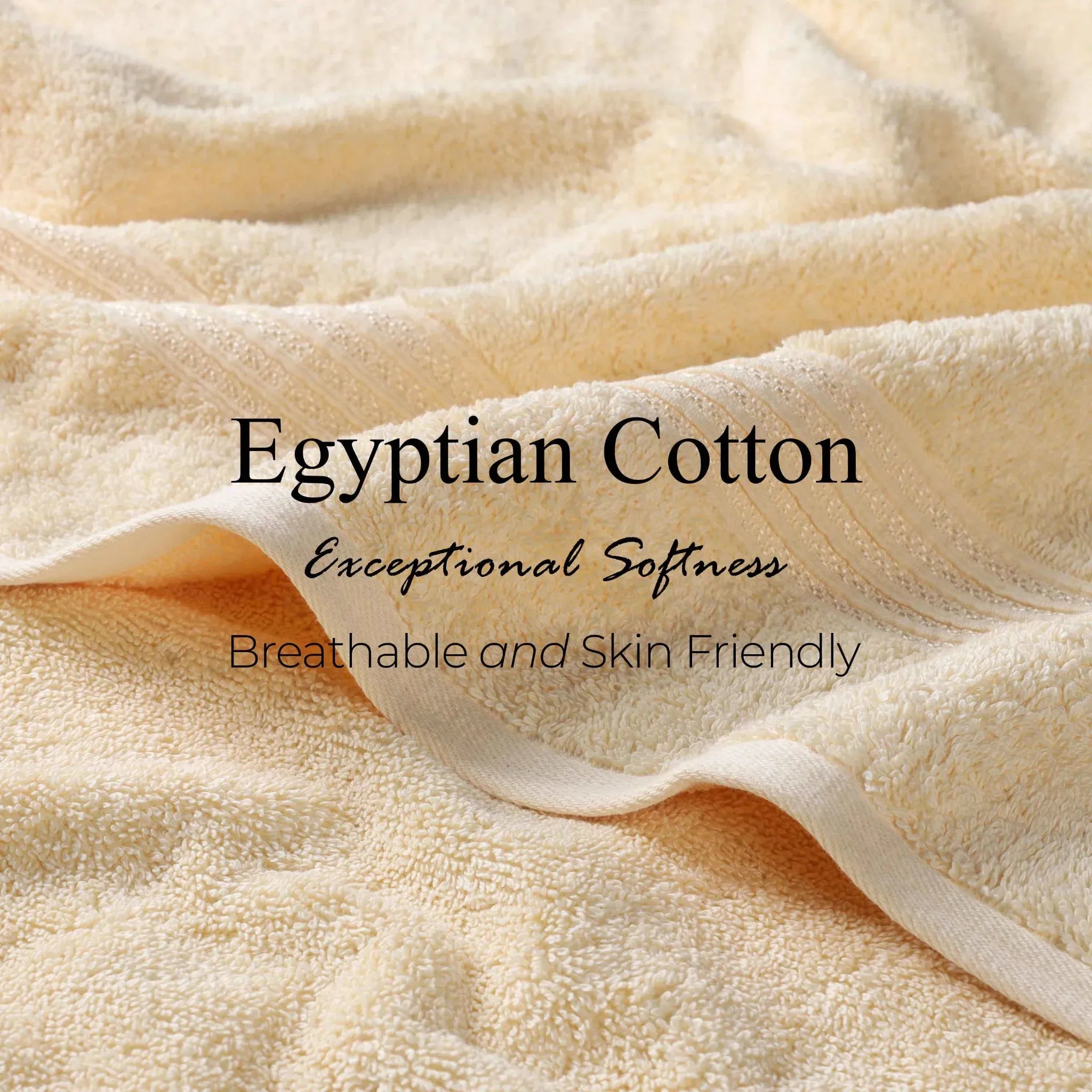 Premium Egyptian Cotton Bath Towel Set of 2 - Ultra Soft & Highly Absorbent Luxury Bath Sheets for Spa, Hotel & Home Use - 100% Heritage Cotton (White)