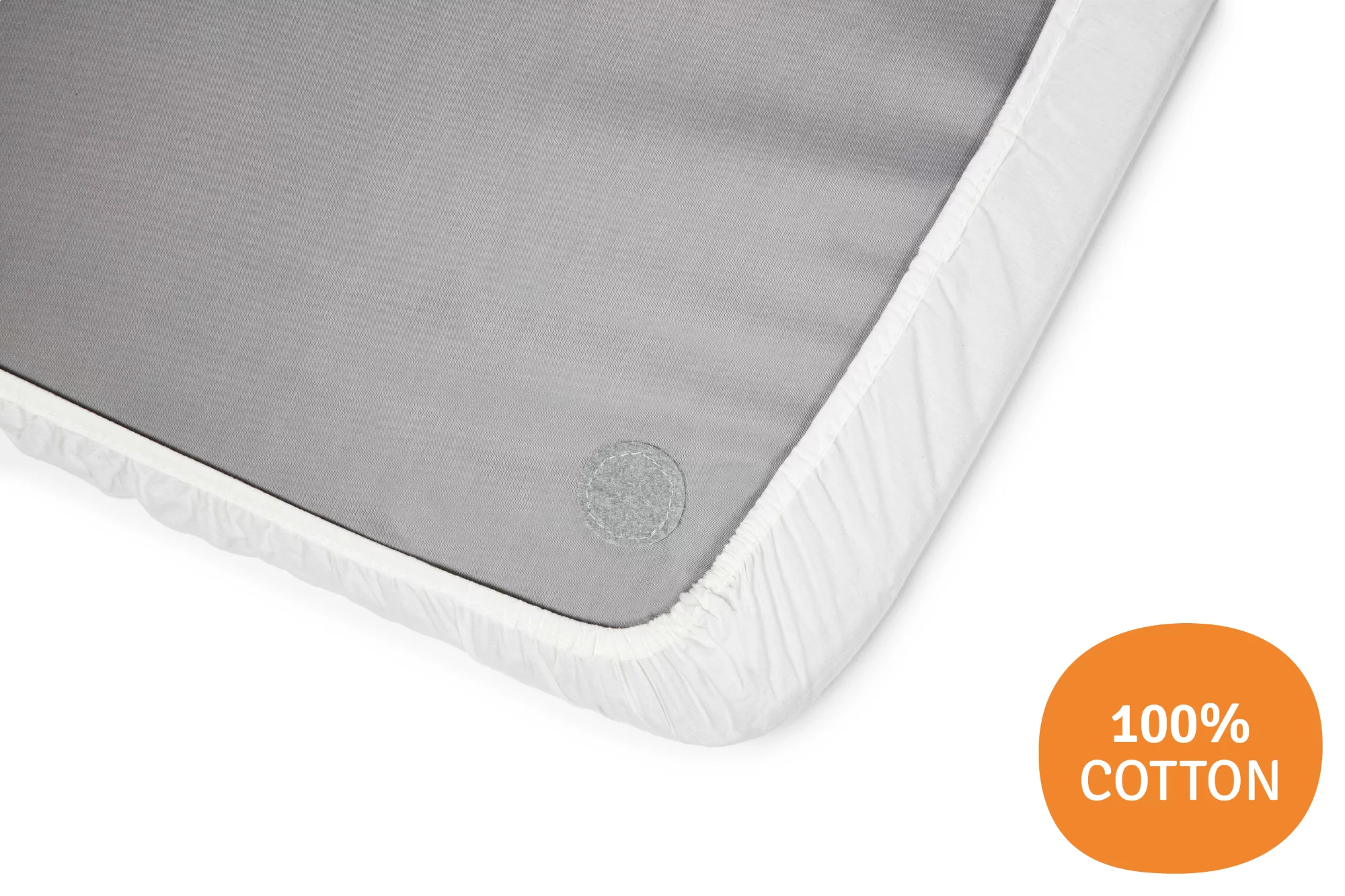 AeroMoov Instant Travel Cot Fitted Sheet - Soft Breathable Crib Mattress Cover for Baby | Perfect for Travel, Camping & Nursery Use