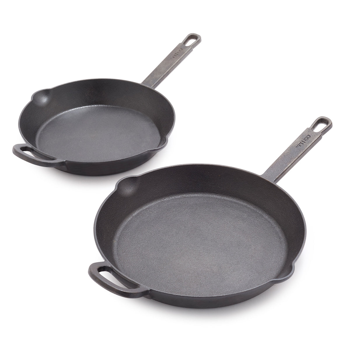 Bobby Flay by GreenPan 10-Inch & 12-Inch Cast Iron Fry Pan Set - Nonstick Cookware for Searing, Frying & Baking - Perfect for Stovetop, Oven & Grill Use