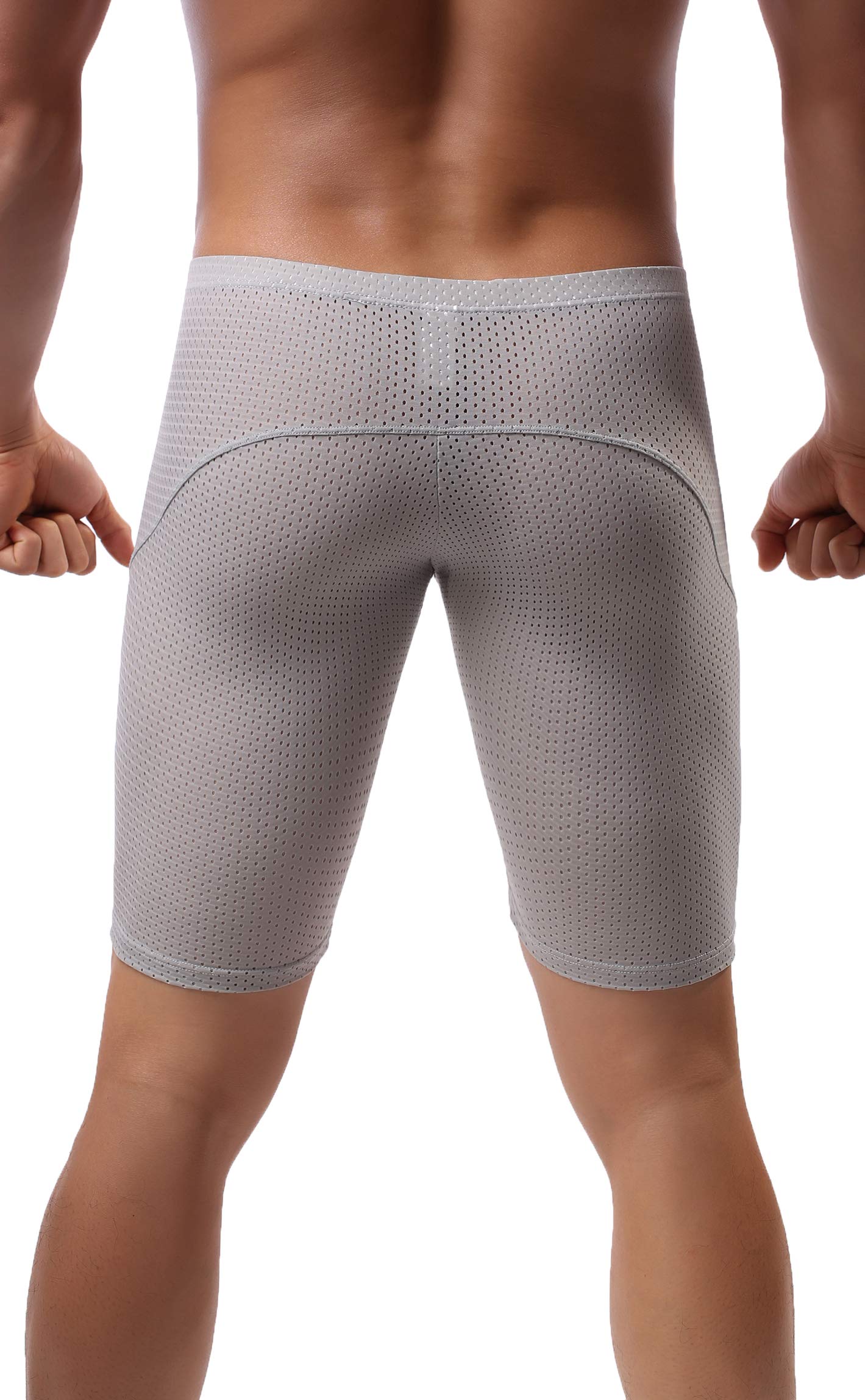 Linemoon Men's Tight Yoga Shorts - Breathable Mesh Workout Shorts for Gym Training & Fitness | Perfect for Yoga, Running & Activewear