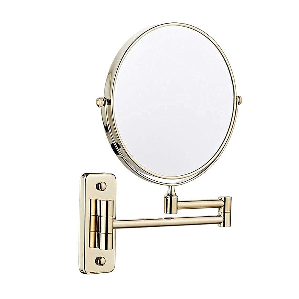 8 Inch Wall Mounted Double-Sided Makeup Mirror with 3X Magnification - Perfect for Vanity, Bathroom & Dressing Room