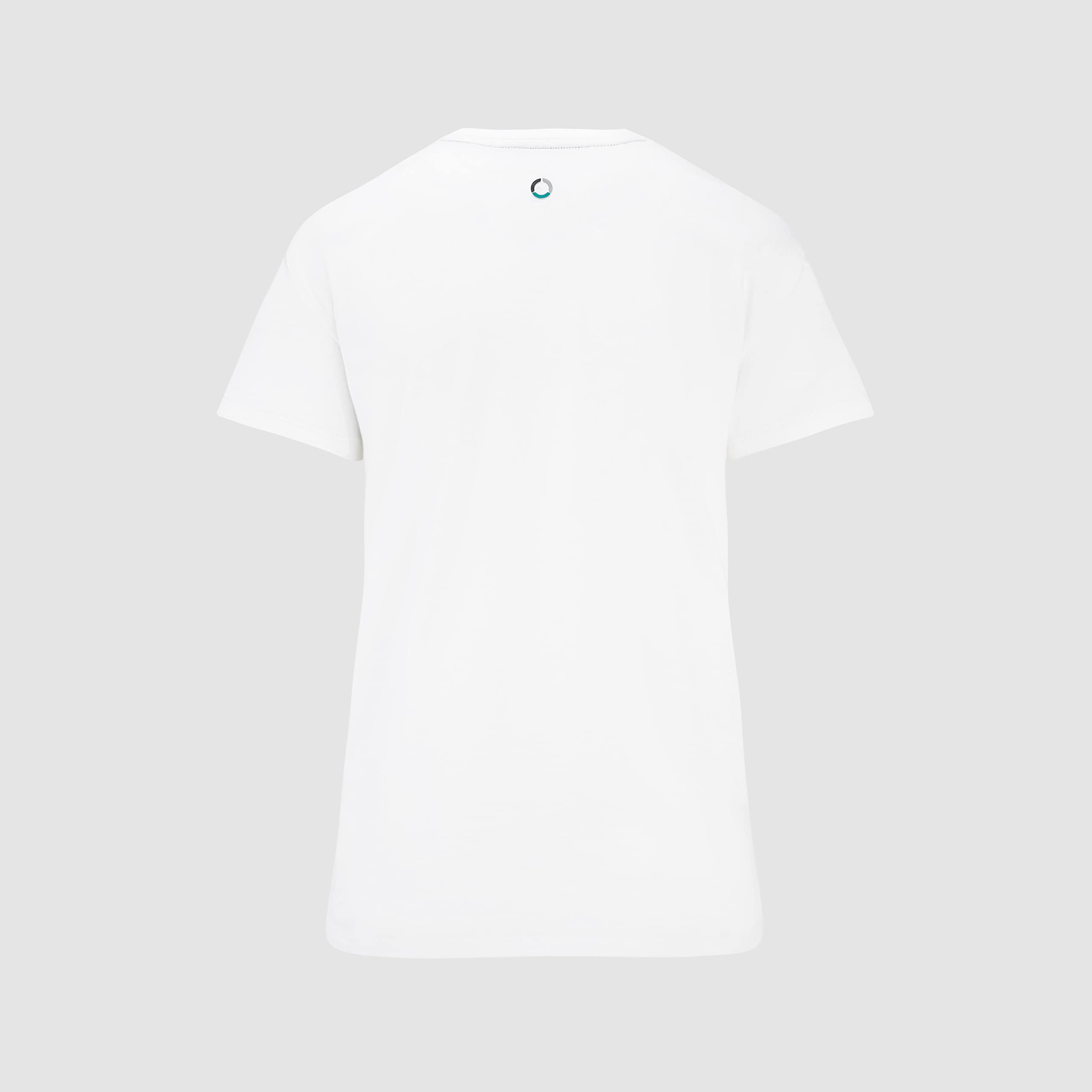 Official Mercedes AMG Petronas F1 Team Women's Large Logo T-Shirt - White - Size M - Formula 1 Racing Merchandise for Fans & Gift Ideas