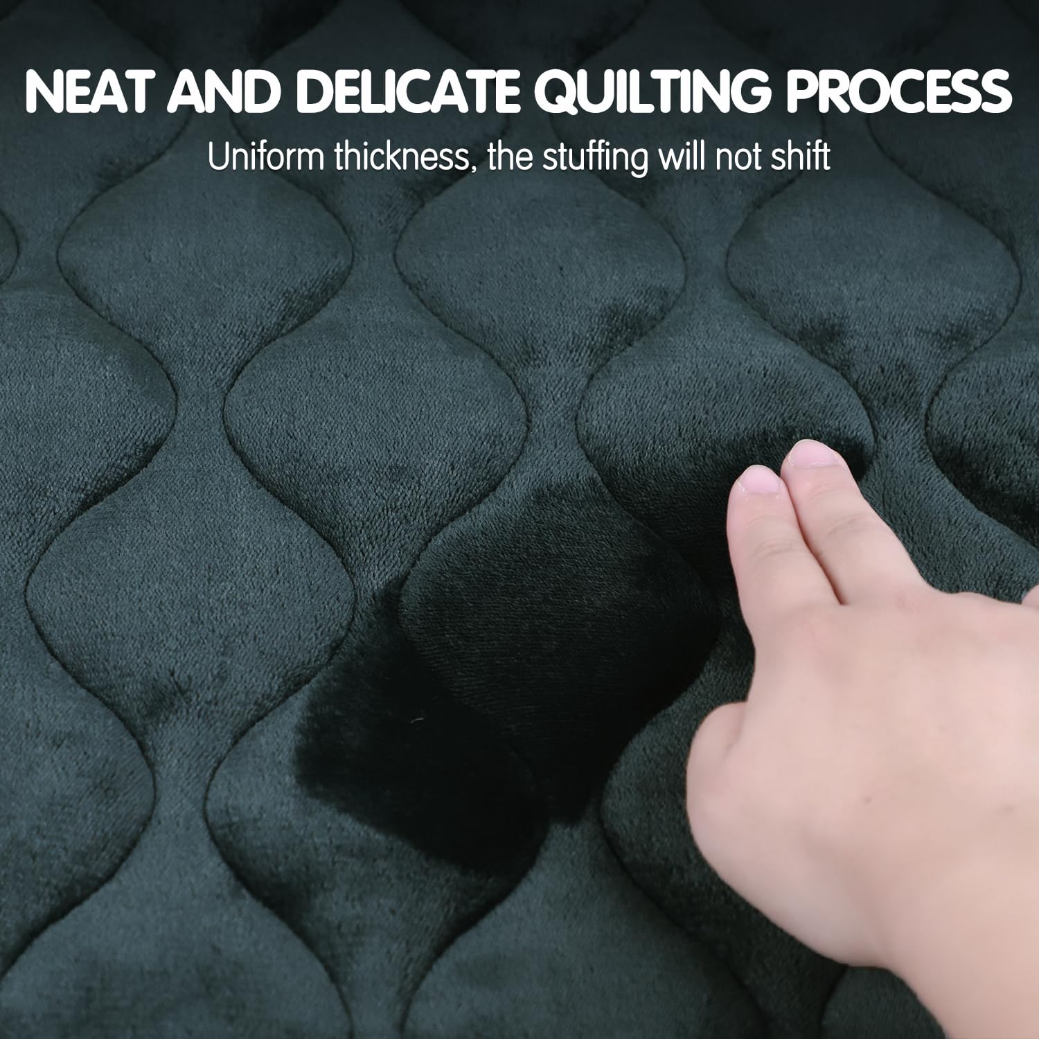 FurryBaby Anti-Slip Dog Bed Mat - Machine Washable Pet Crate Pad for Small Dogs (24x18 Inches, Grey) - Perfect for Kennels, Crates & Home Sleeping Areas