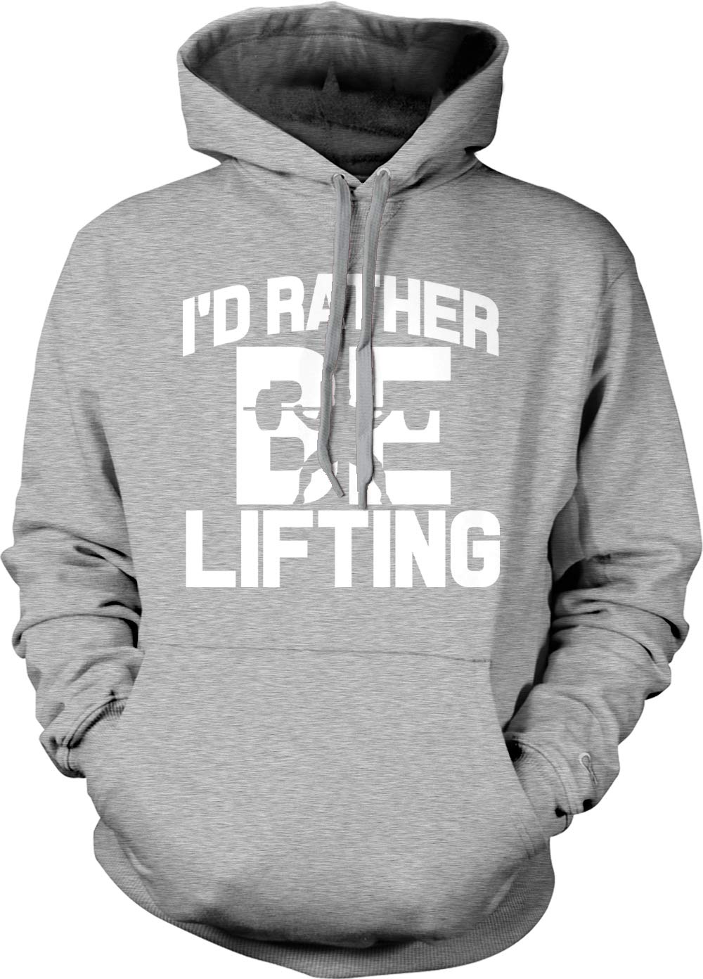 Tcombo 'I'd Rather Be Lifting' Gym Workout Fitness Hoodie - Unisex Pullover Sweatshirt for Weightlifting & Bodybuilding | Perfect for Gym, Training & Casual Wear
