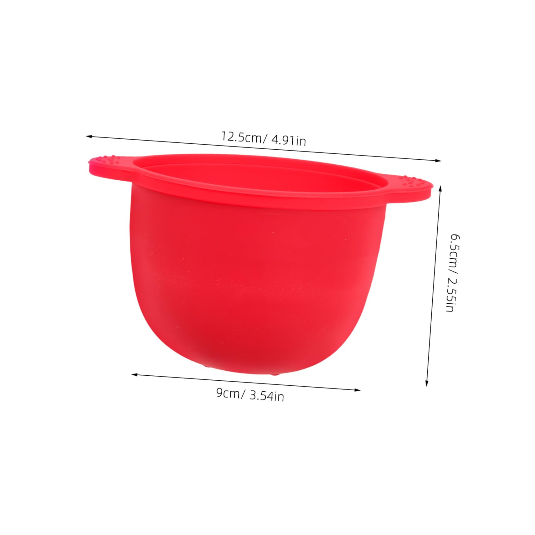 Mikinona Silicone Wax Pot Liner - 300ml Heat-Resistant Multipurpose Wax Bowl for Hair Removal, Home & Salon Use - Perfect for Waxing, DIY Beauty, and Professional Spa Treatments (Red)