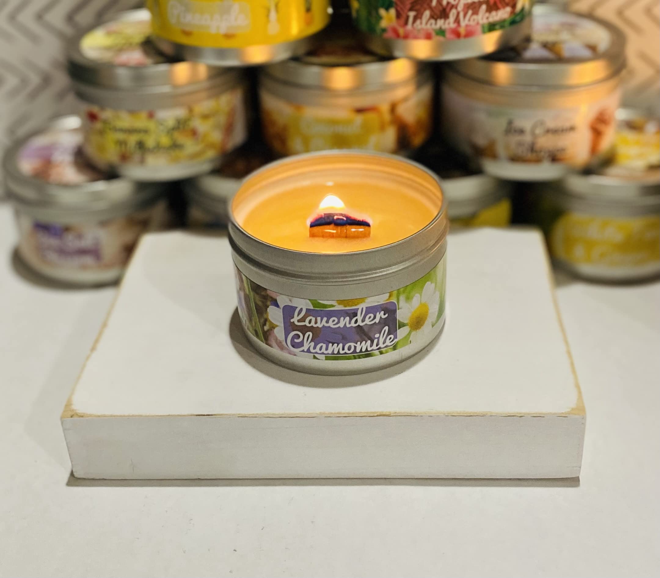 8 oz Wood Wick Soy Candle - Dragon's Blood Scent | Handmade, Long-Lasting, Eco-Friendly | Perfect for Relaxation, Meditation & Home Decor